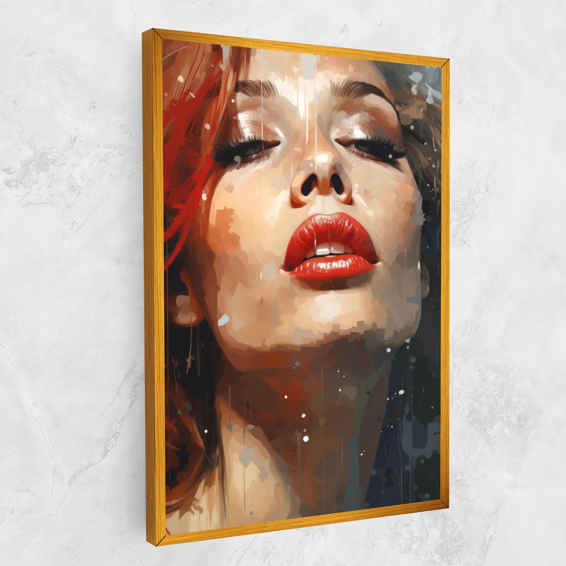 Leinwandbild Close Up Look Portrait mockup 1