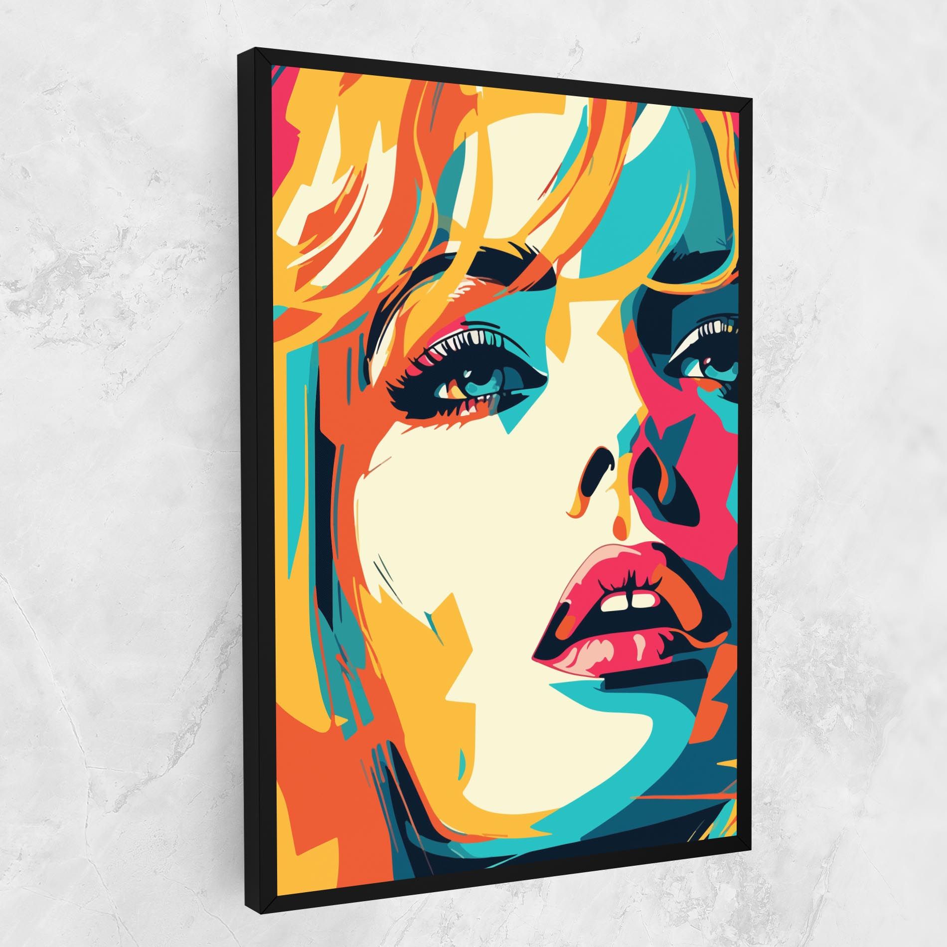 Blonde Girl Portrait mockup 1