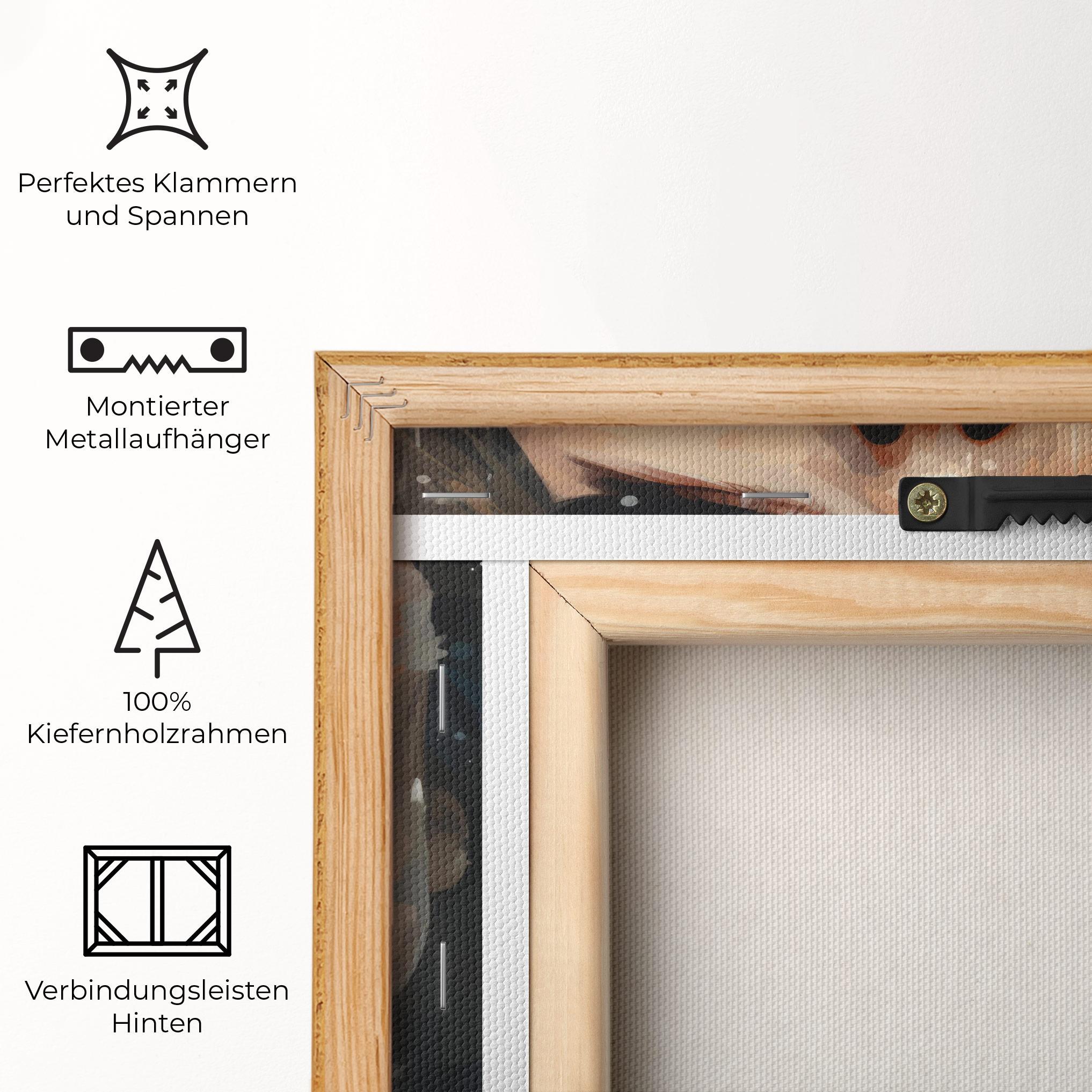 Leinwandbild Close Up Look Portrait mockup 5