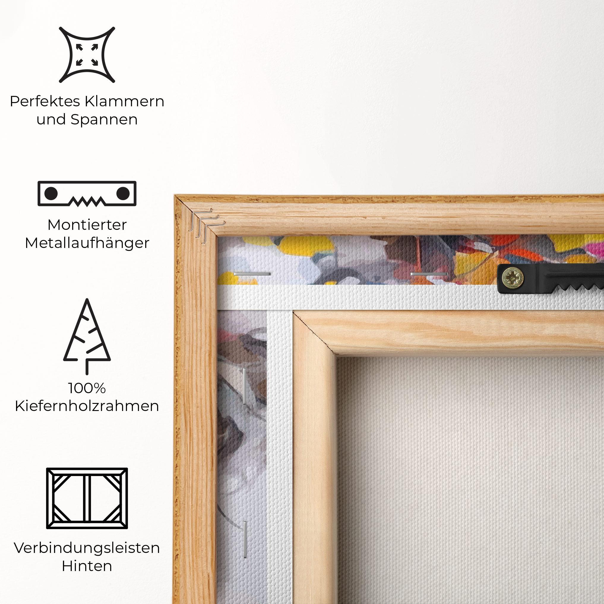 Leinwandbild Colorful Hair Portrait mockup 5