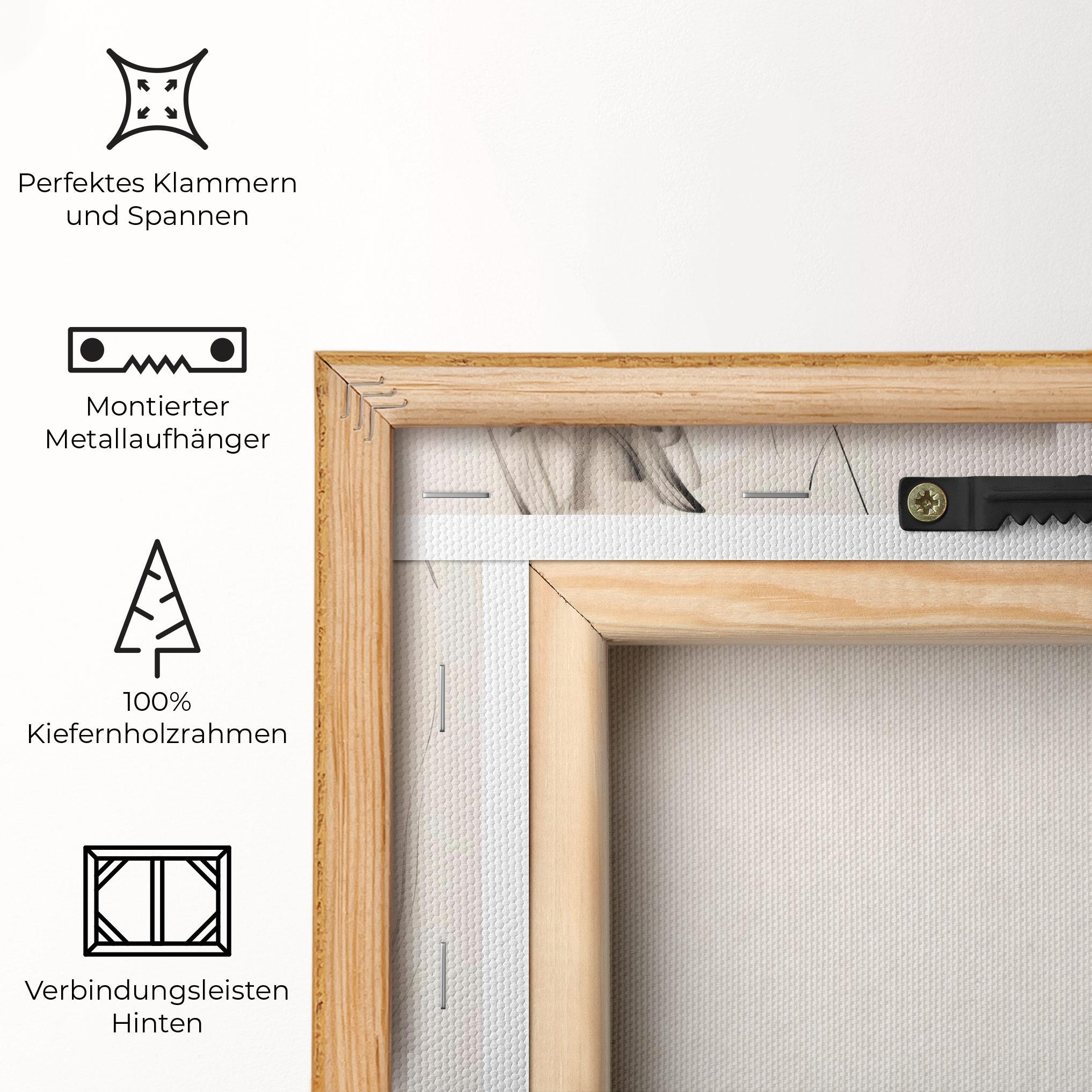 Leinwandbild Continuous Line Woman mockup 5