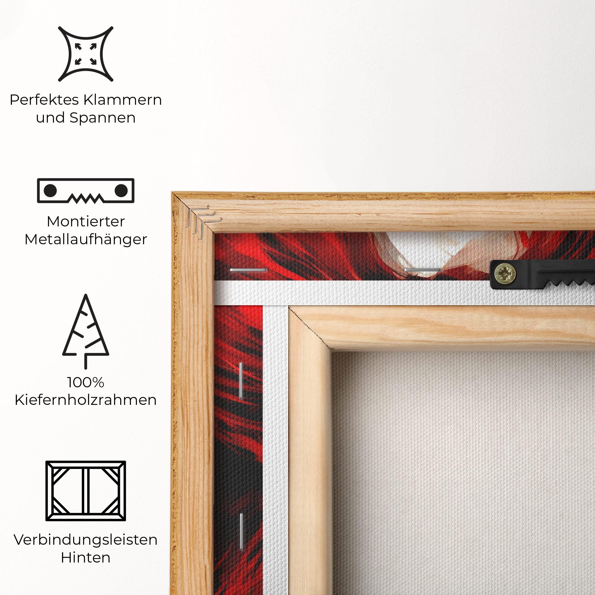 Leinwandbild Red Hair Smoky Eyes mockup 5