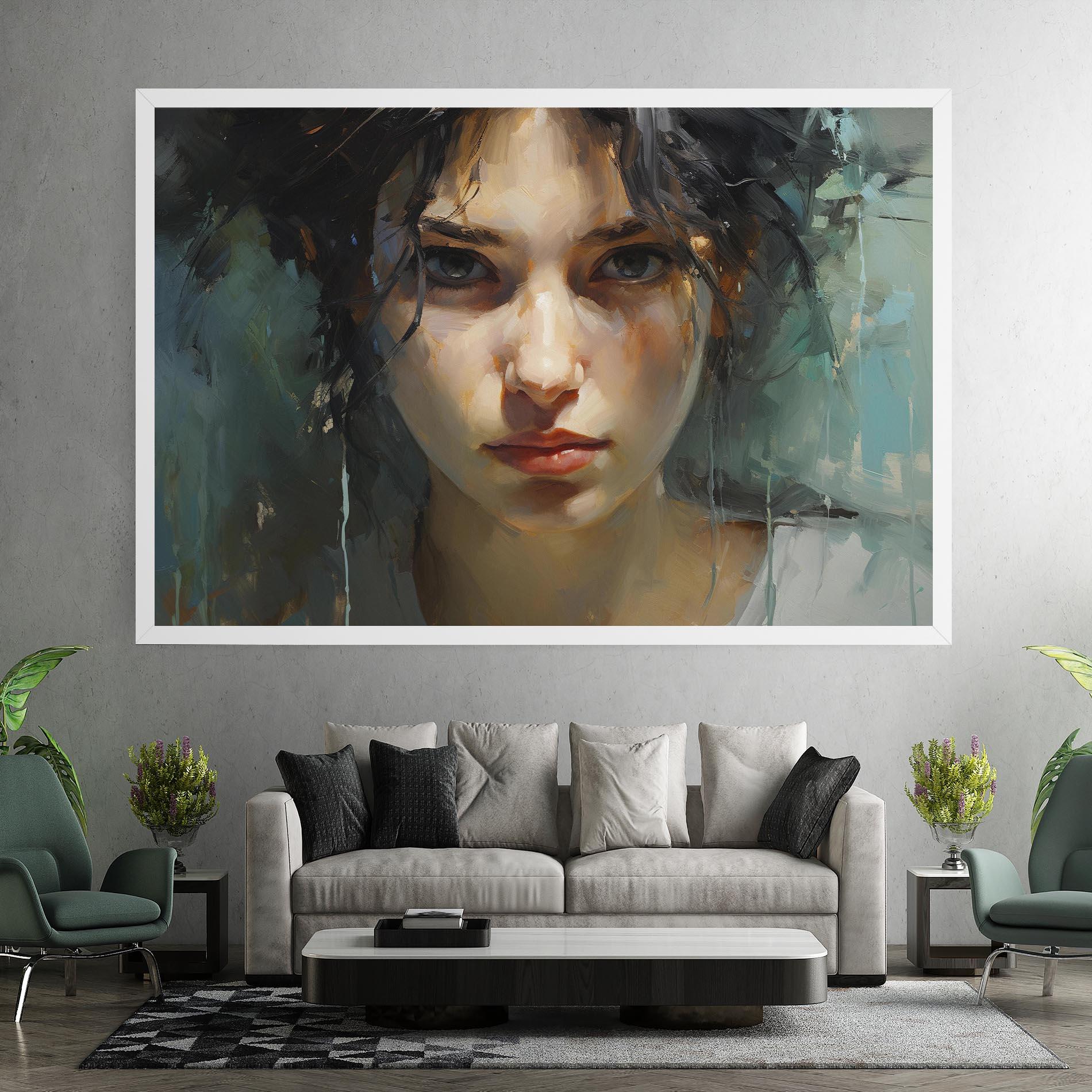 Leinwandbild Intense Portrait mockup 7
