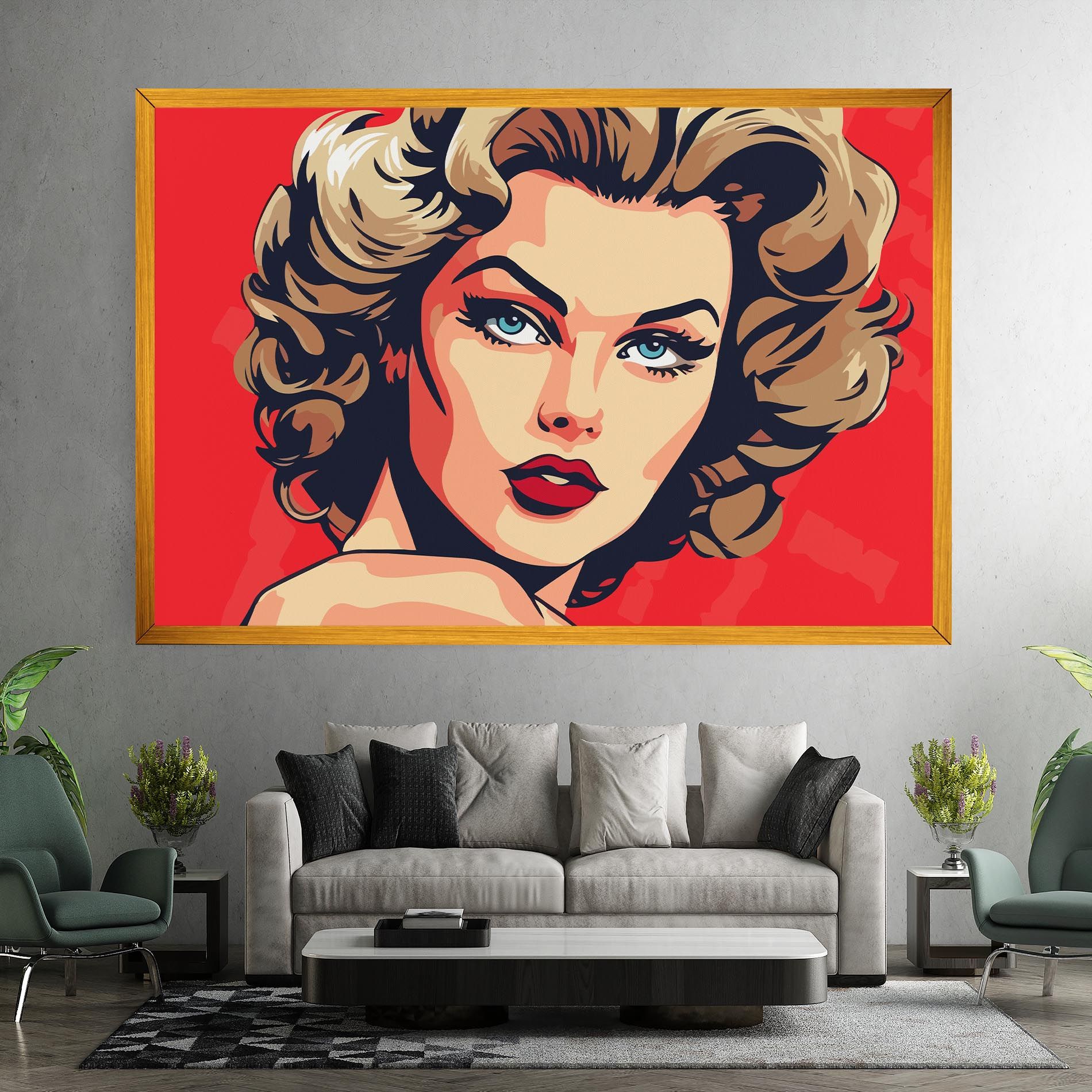 Blue Eyes Portrait mockup 7