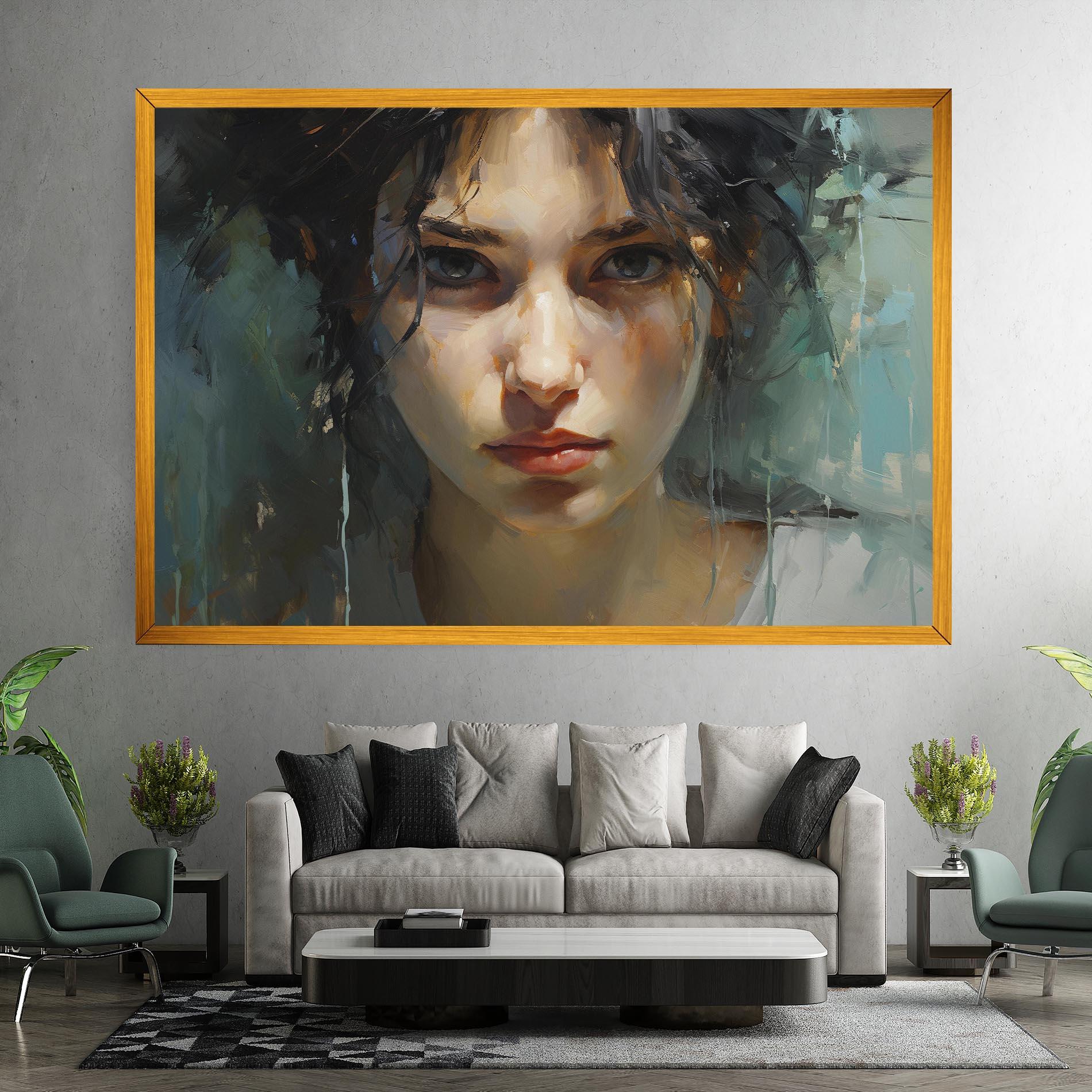 Leinwandbild Intense Portrait mockup 7
