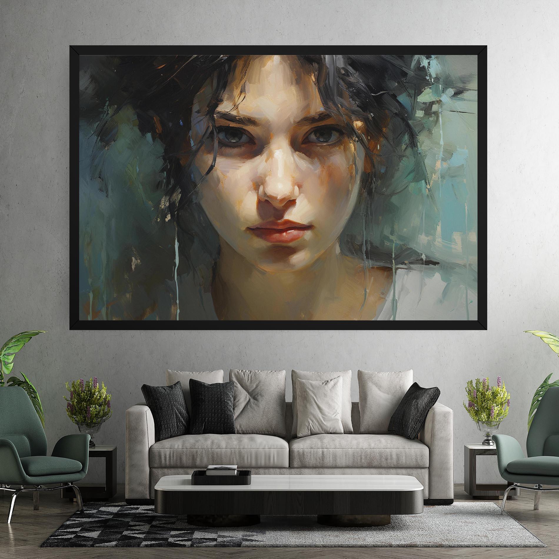 Leinwandbild Intense Portrait mockup 7