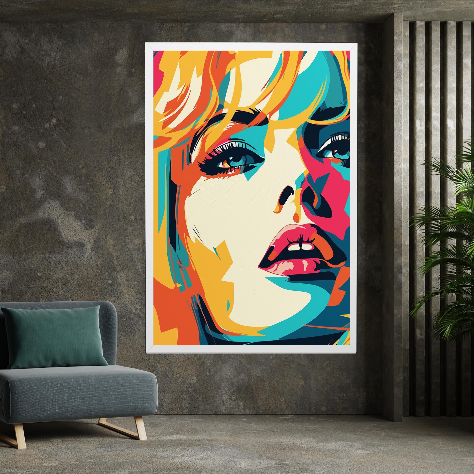 Leinwandbild Blonde Girl Portrait mockup 7