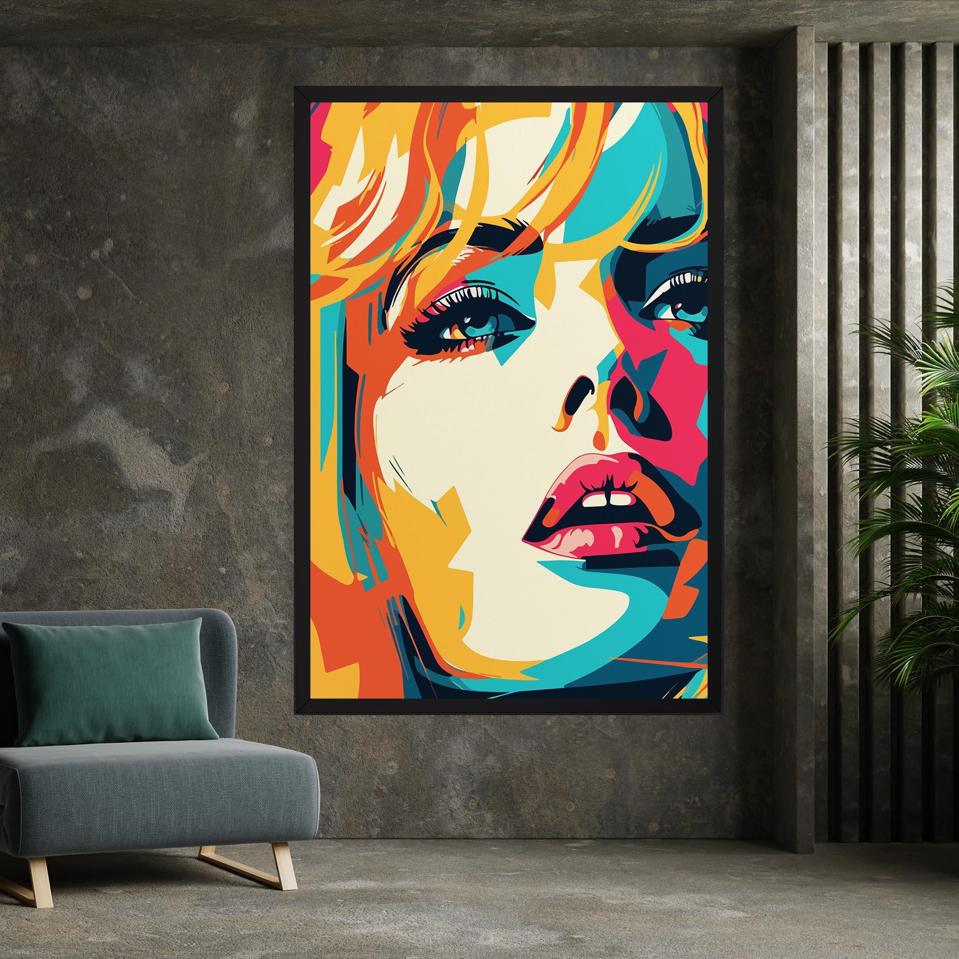 Leinwandbild Blonde Girl Portrait mockup 7