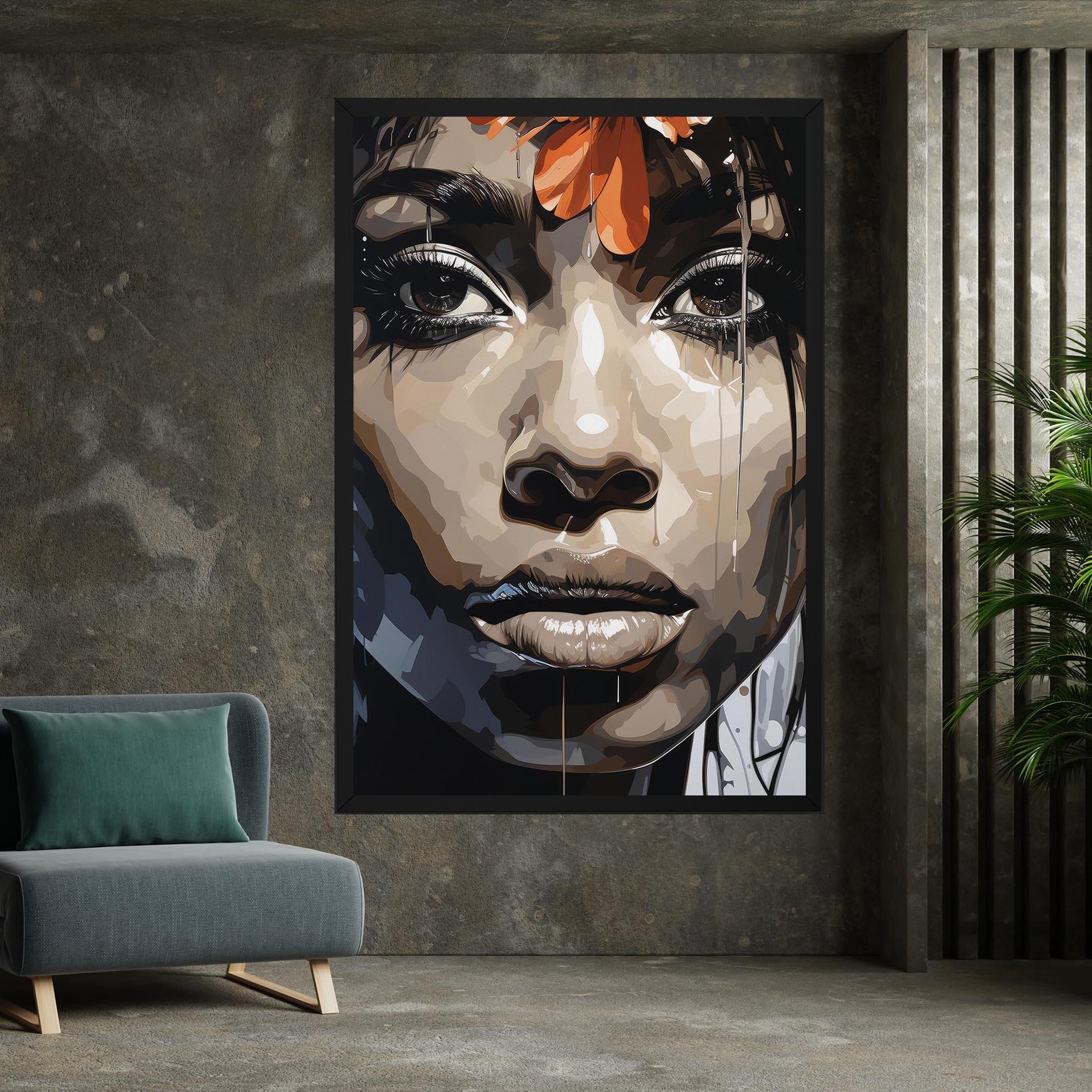 Leinwandbild Pretty Girl Portrait mockup 7