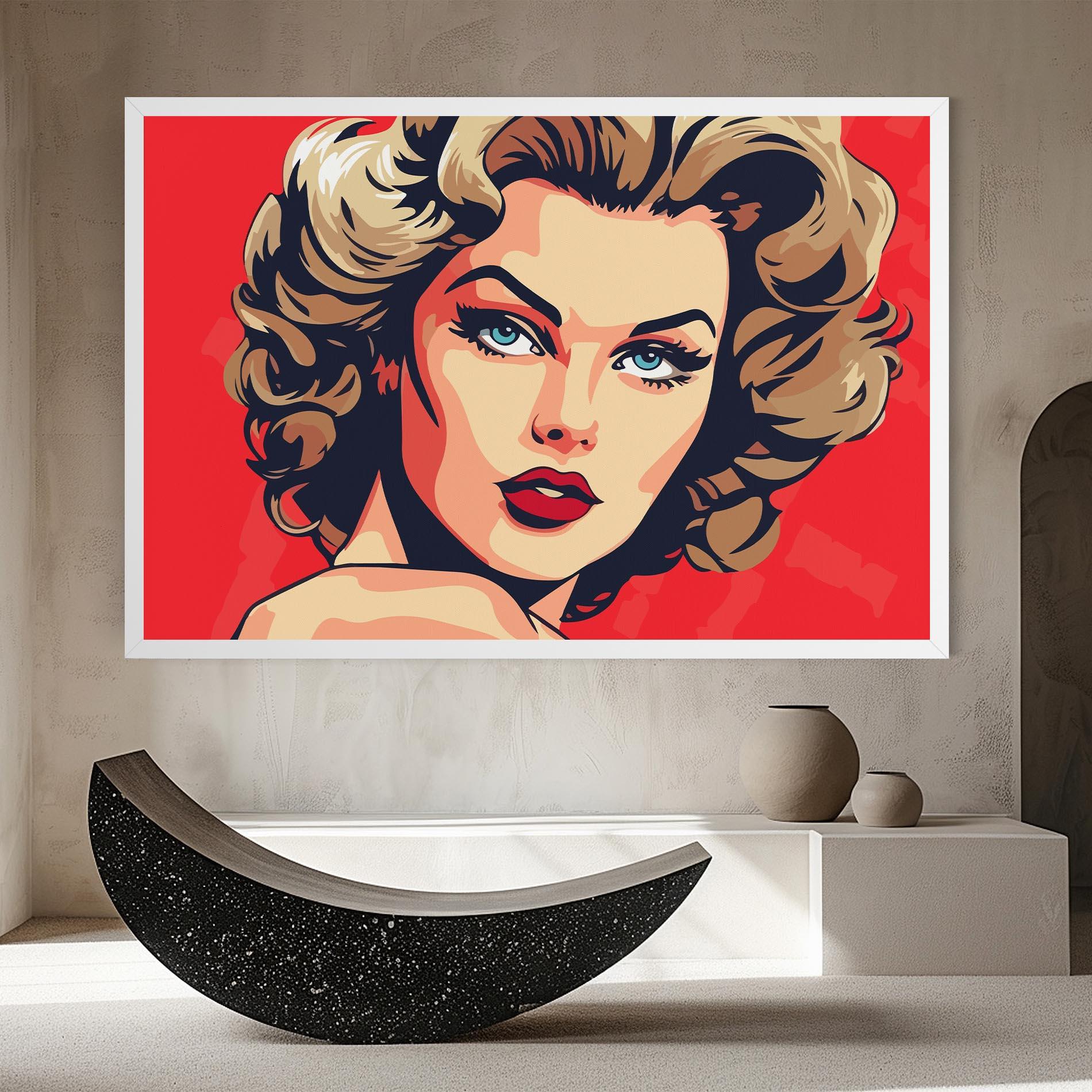 Leinwandbild Blue Eyes Portrait mockup 8