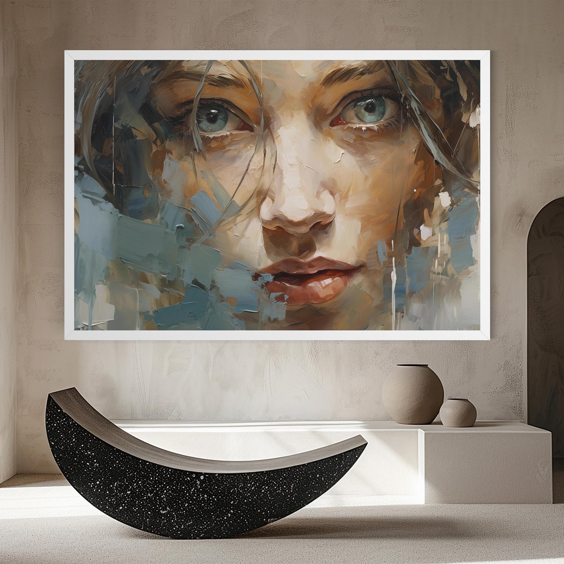 Leinwandbild Expressive Portrait mockup 8