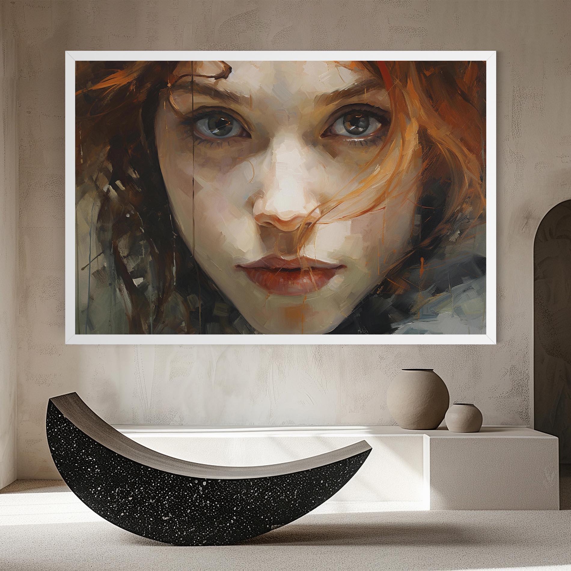 Leinwandbild Portrait Oil Painting mockup 8