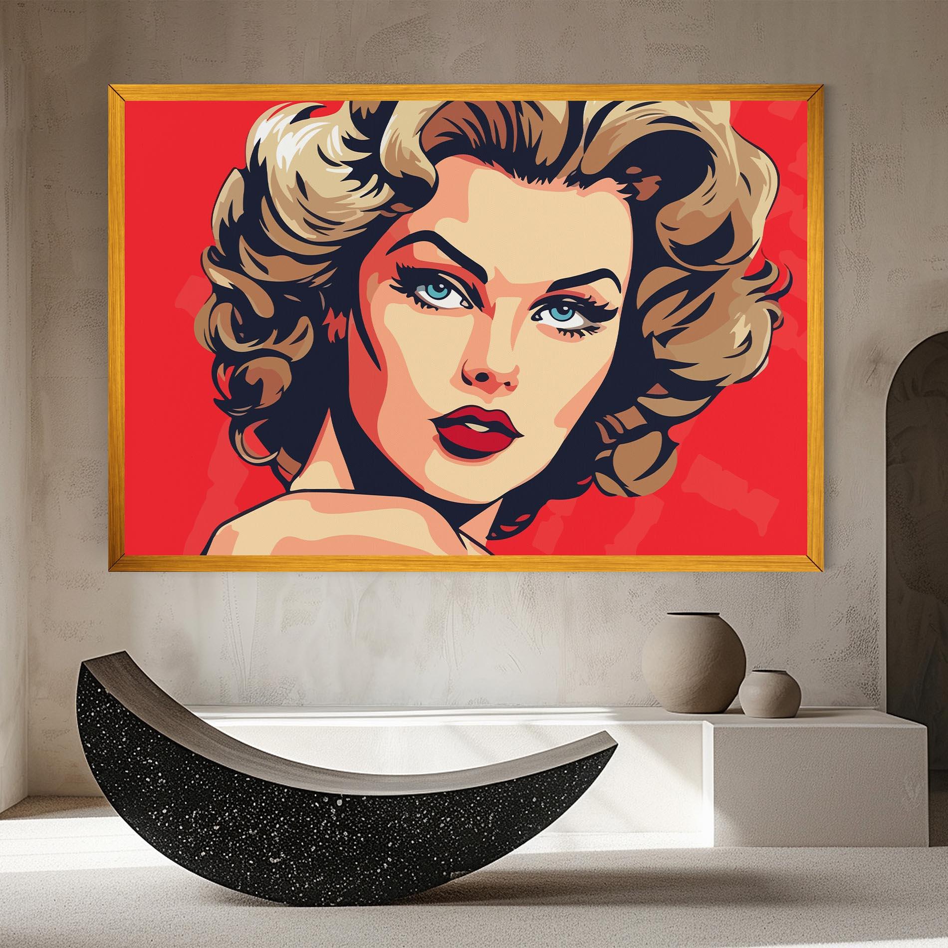 Leinwandbild Blue Eyes Portrait mockup 8