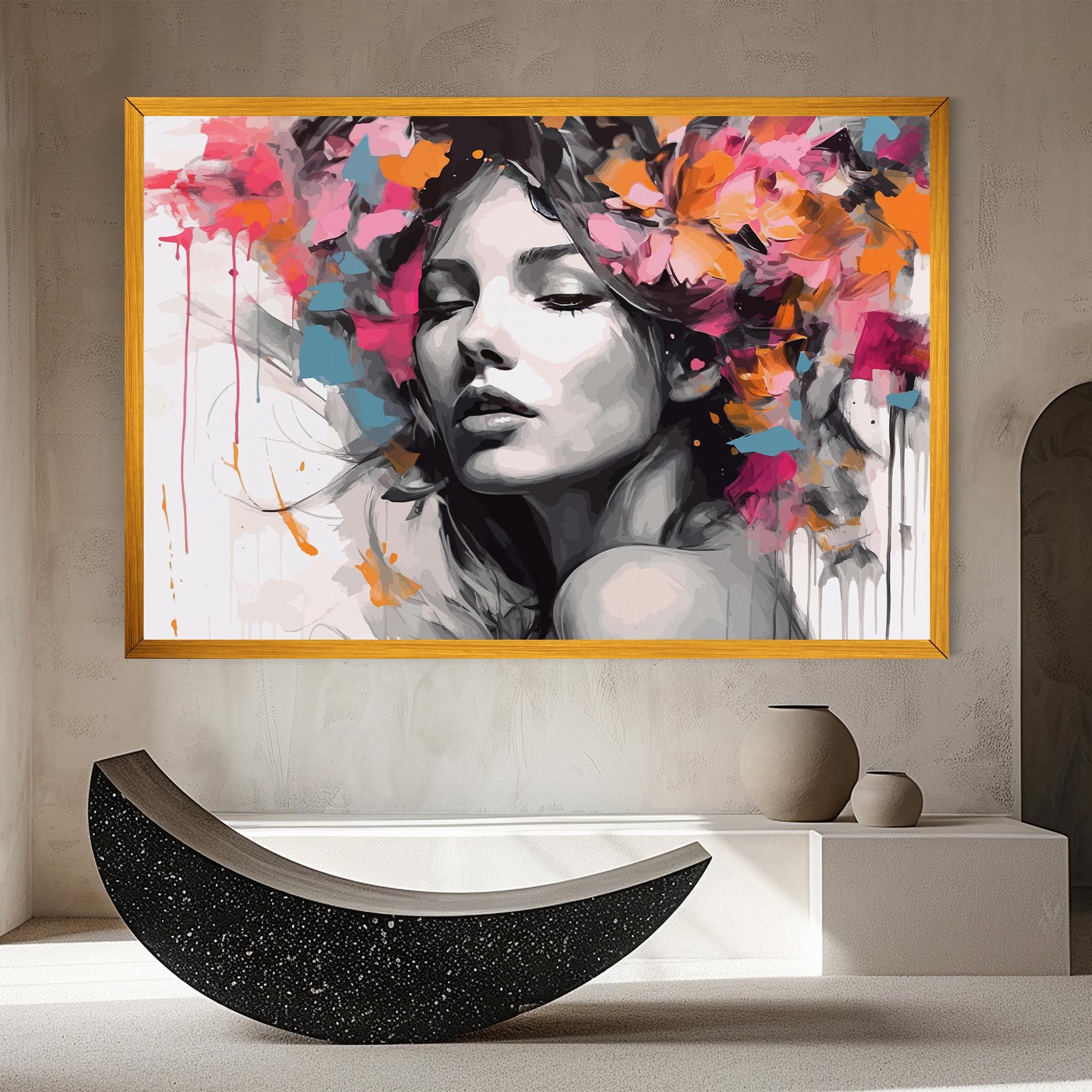 Colorful Flower Portrait mockup 8