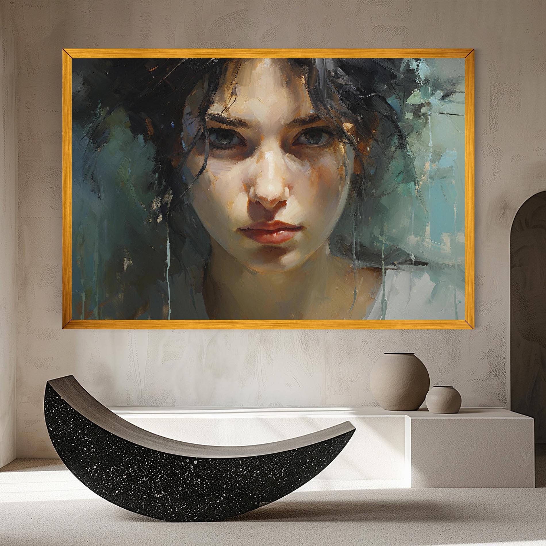 Leinwandbild Intense Portrait mockup 8