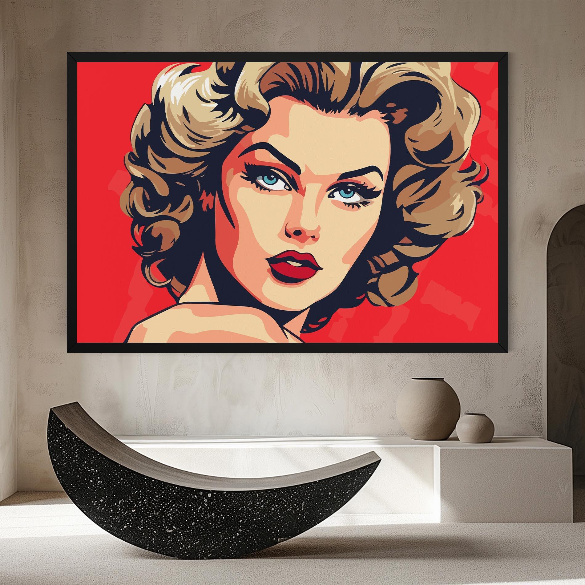 Leinwandbild Blue Eyes Portrait mockup 8