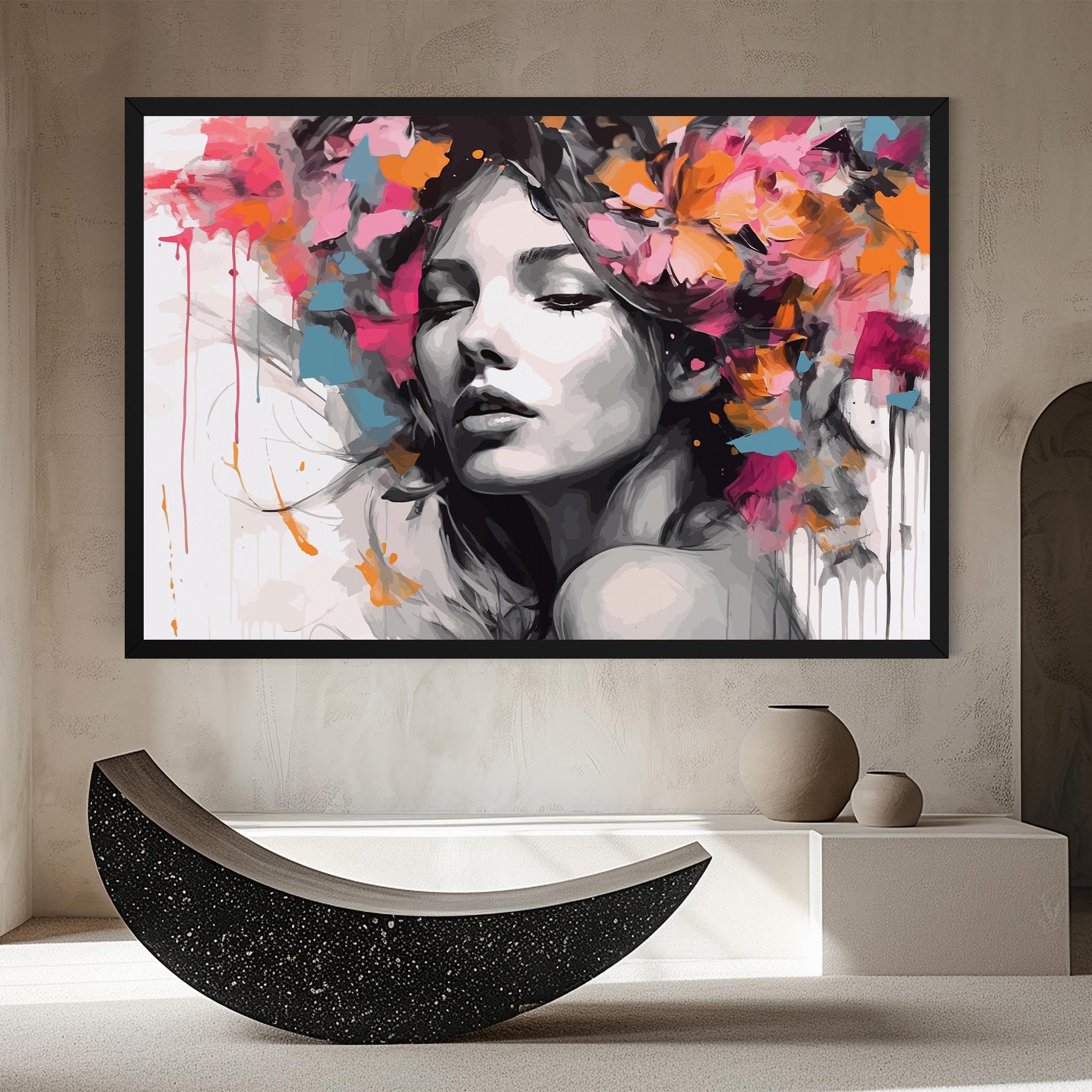 Colorful Flower Portrait mockup 8