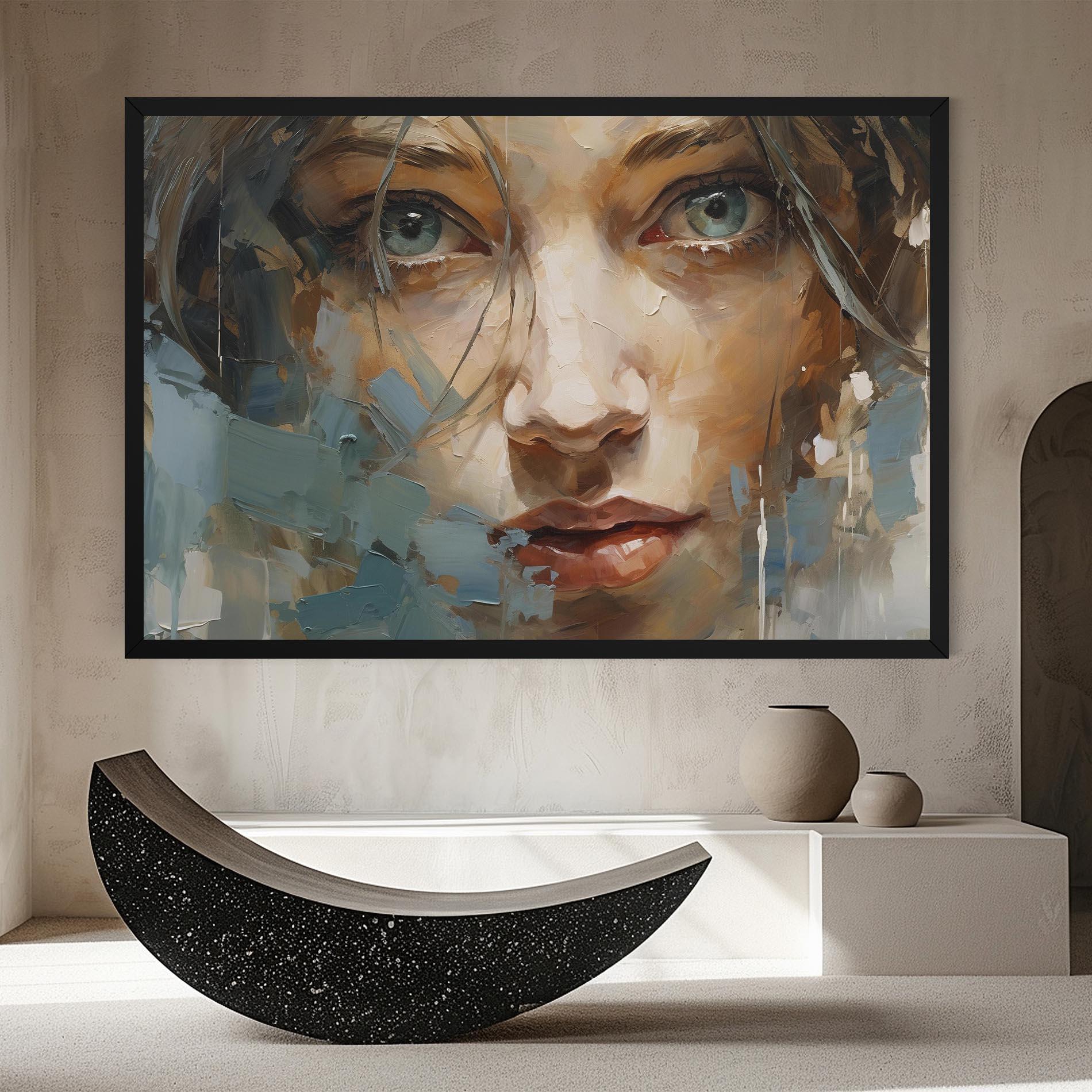 Leinwandbild Expressive Portrait mockup 8