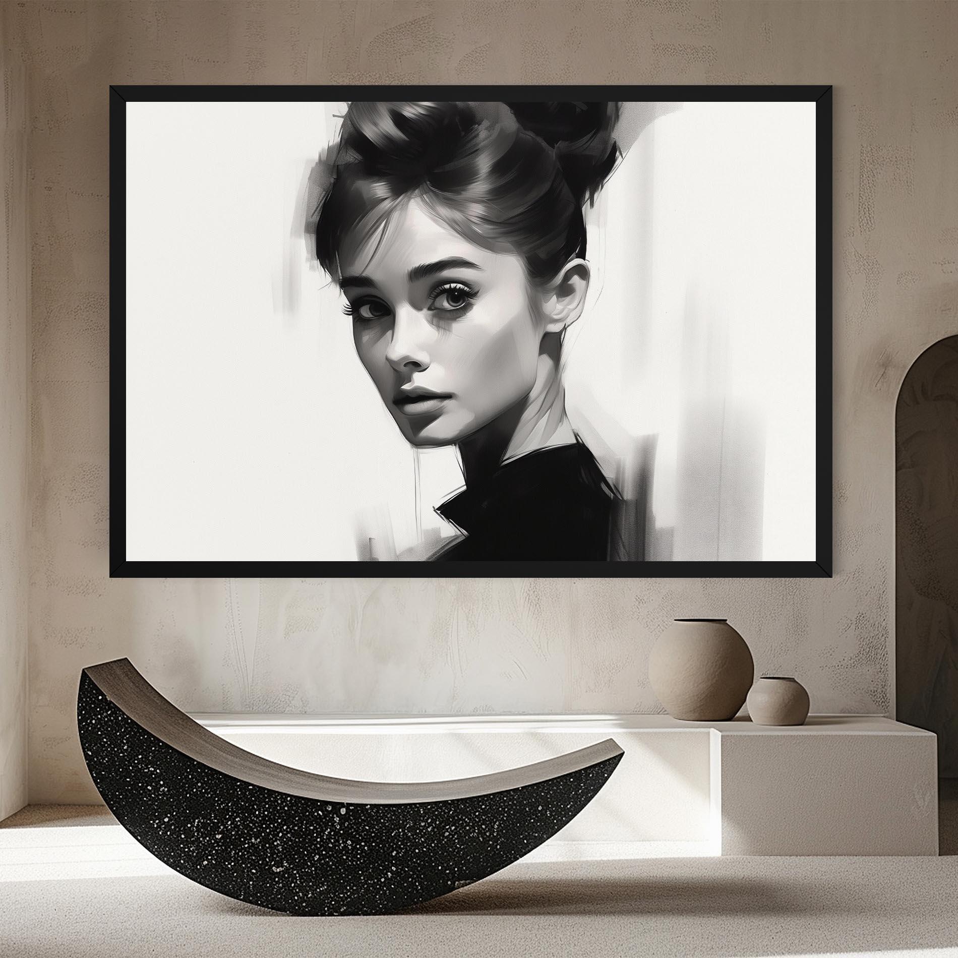 Leinwandbild Hepburn Portrait mockup 8