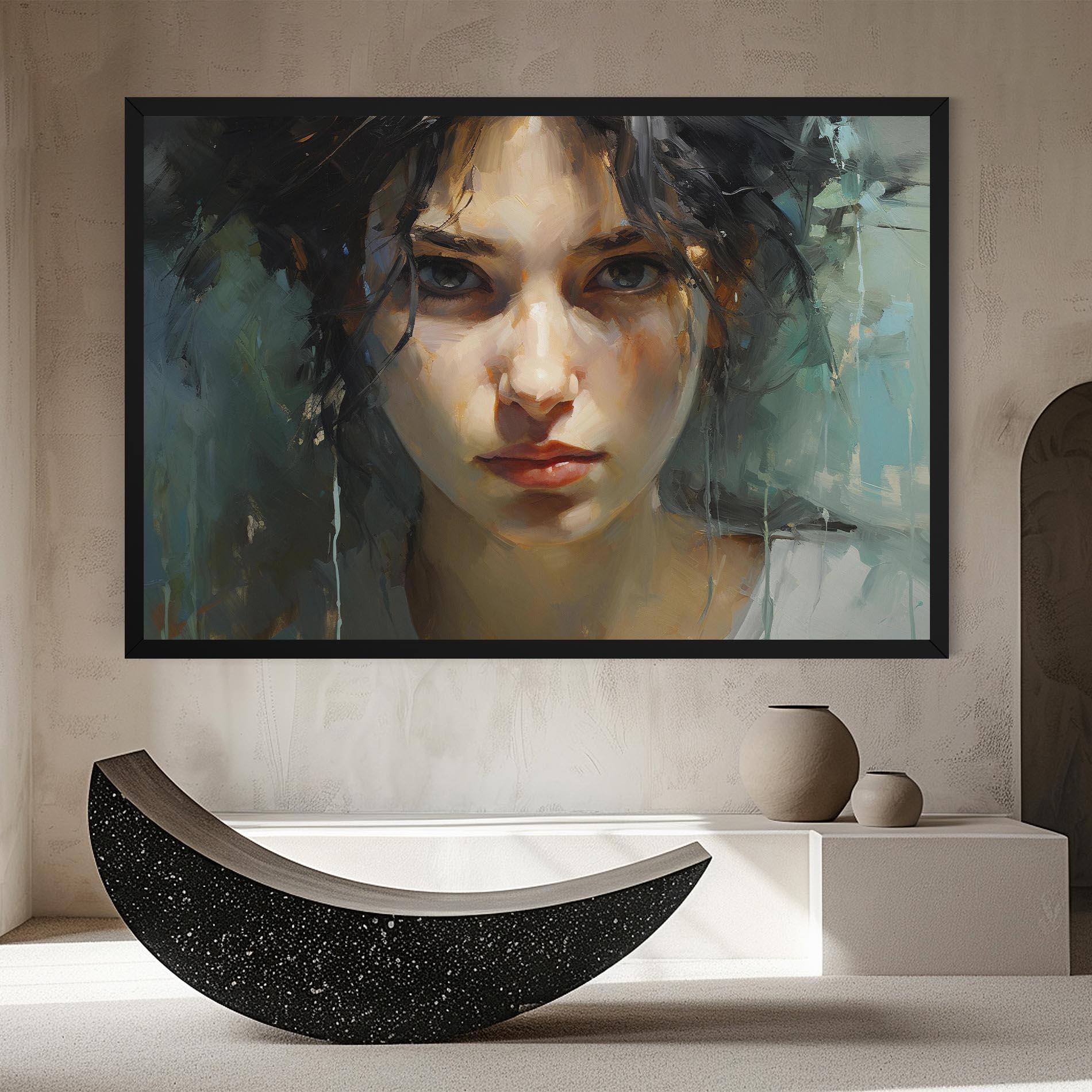 Leinwandbild Intense Portrait mockup 8