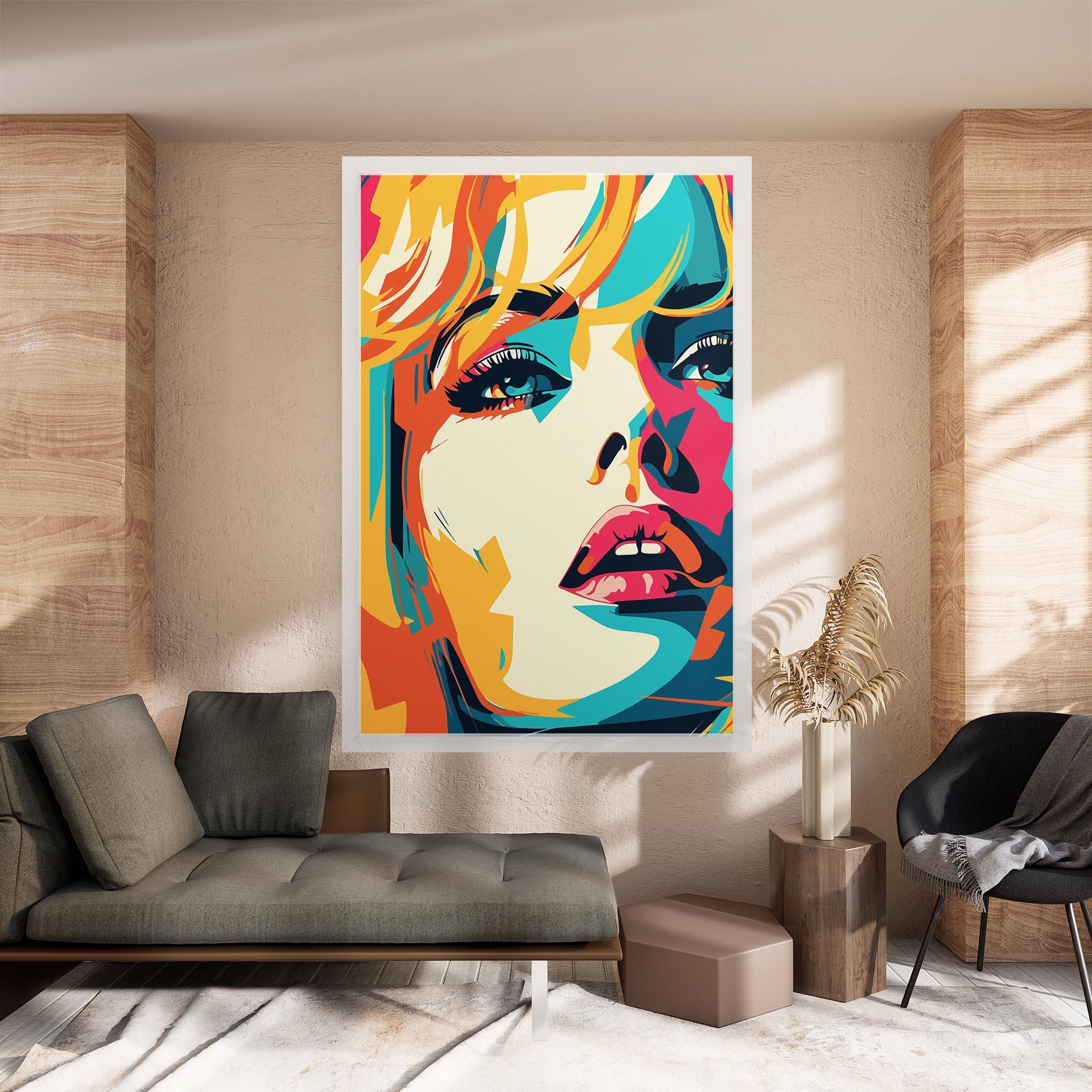 Leinwandbild Blonde Girl Portrait mockup 8