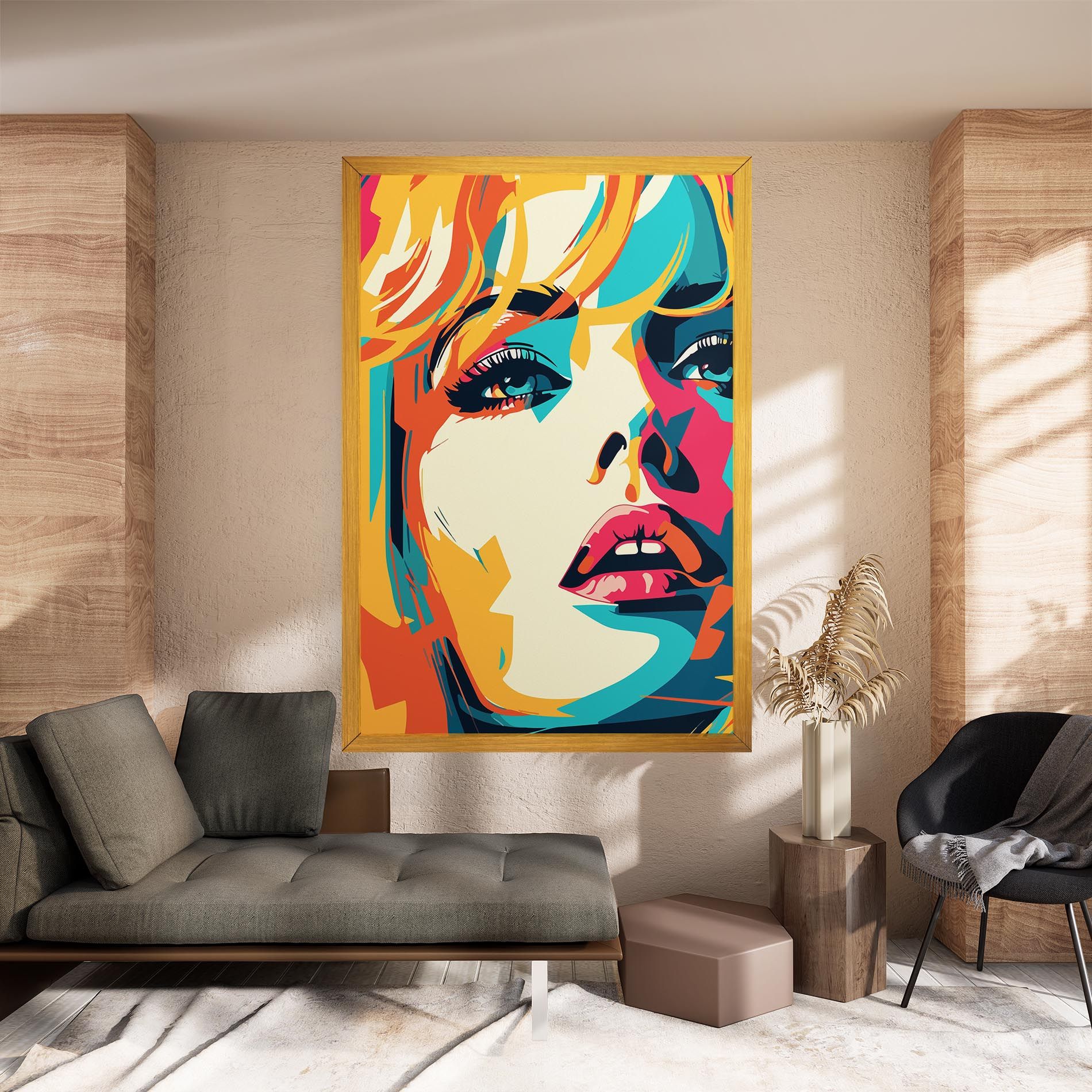 Blonde Girl Portrait mockup 8