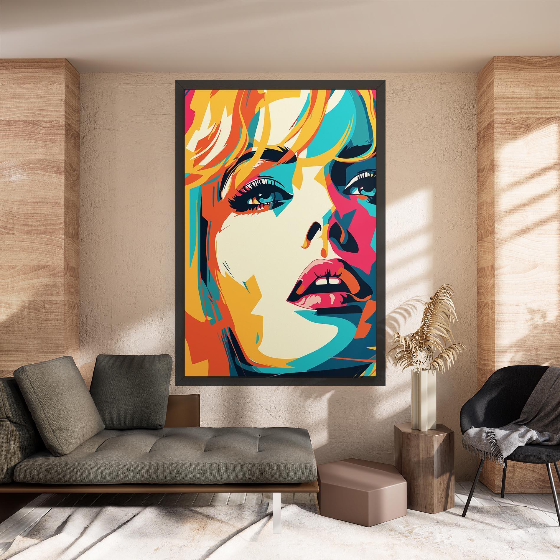 Leinwandbild Blonde Girl Portrait mockup 8