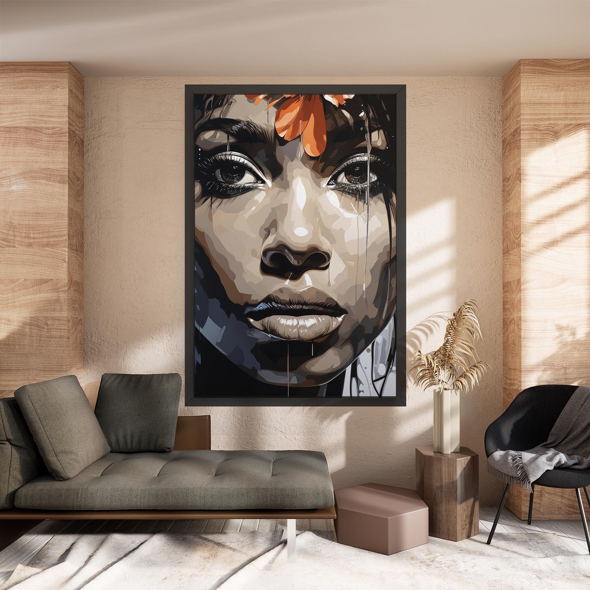 Leinwandbild Pretty Girl Portrait mockup 8