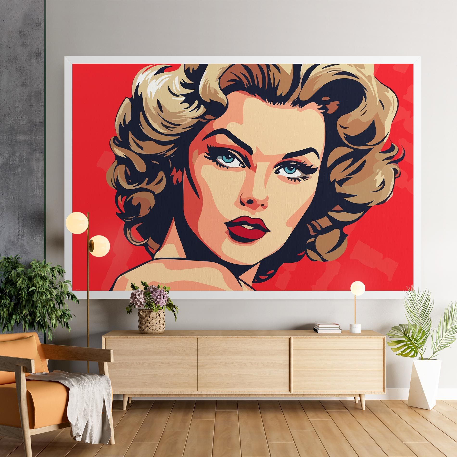 Blue Eyes Portrait mockup 9