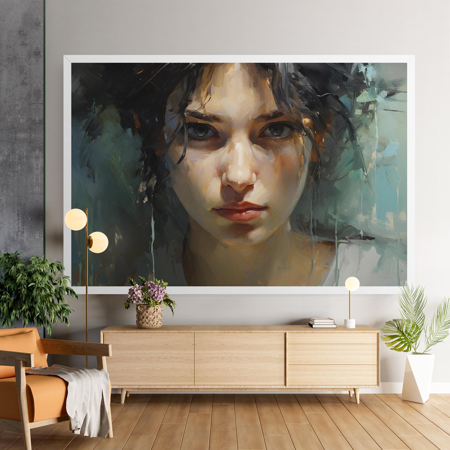 Leinwandbild Intense Portrait mockup 9