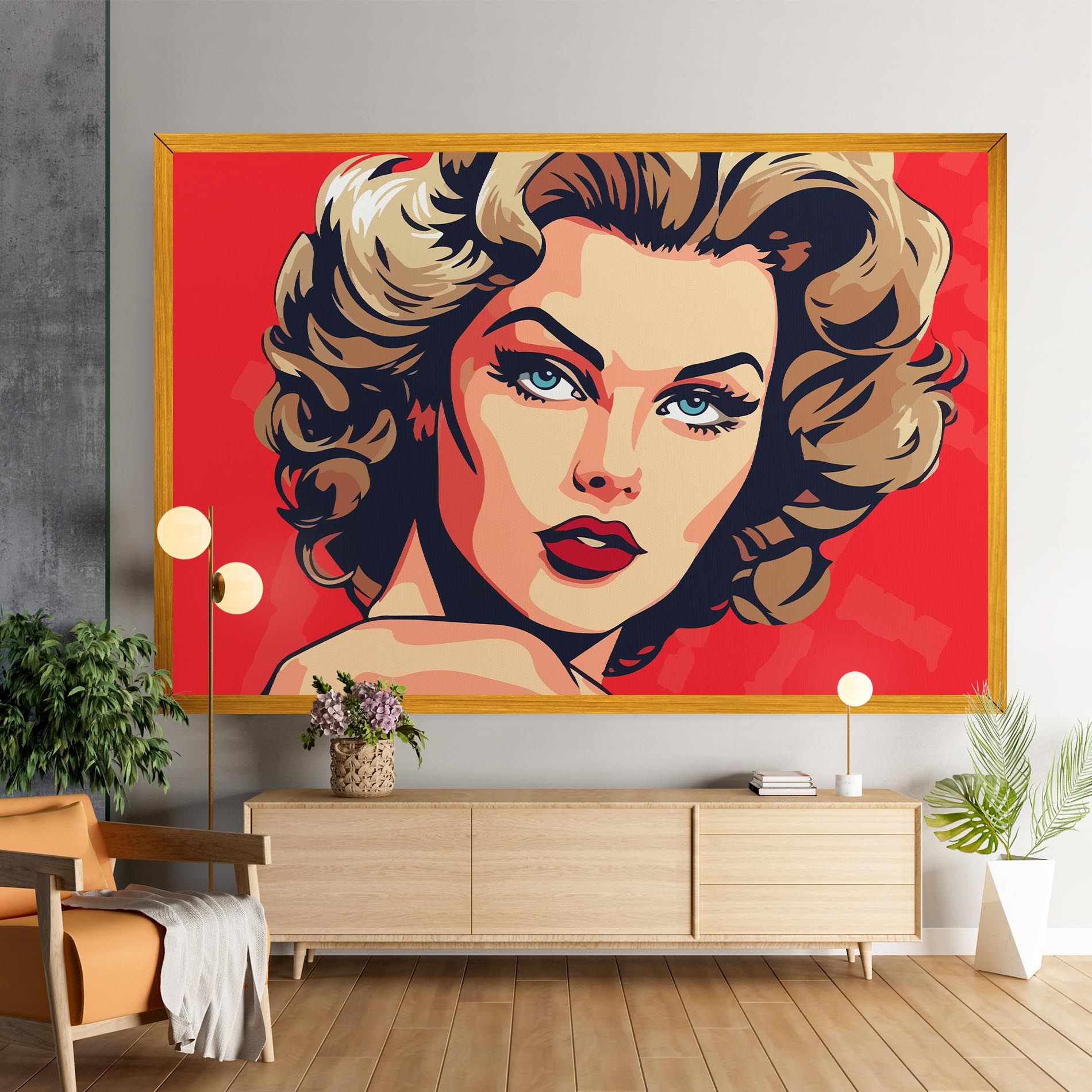 Blue Eyes Portrait mockup 9