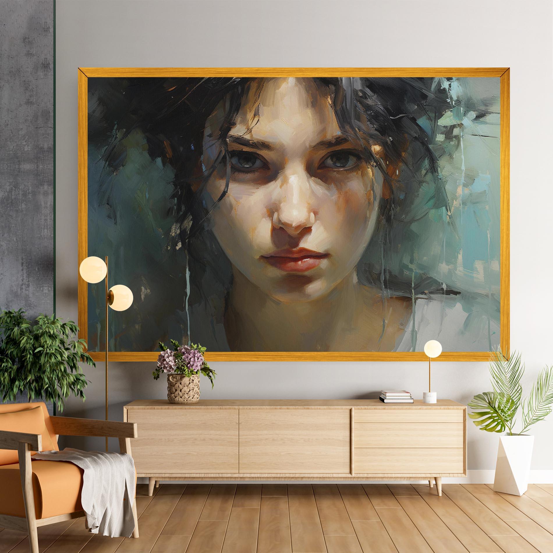 Leinwandbild Intense Portrait mockup 9