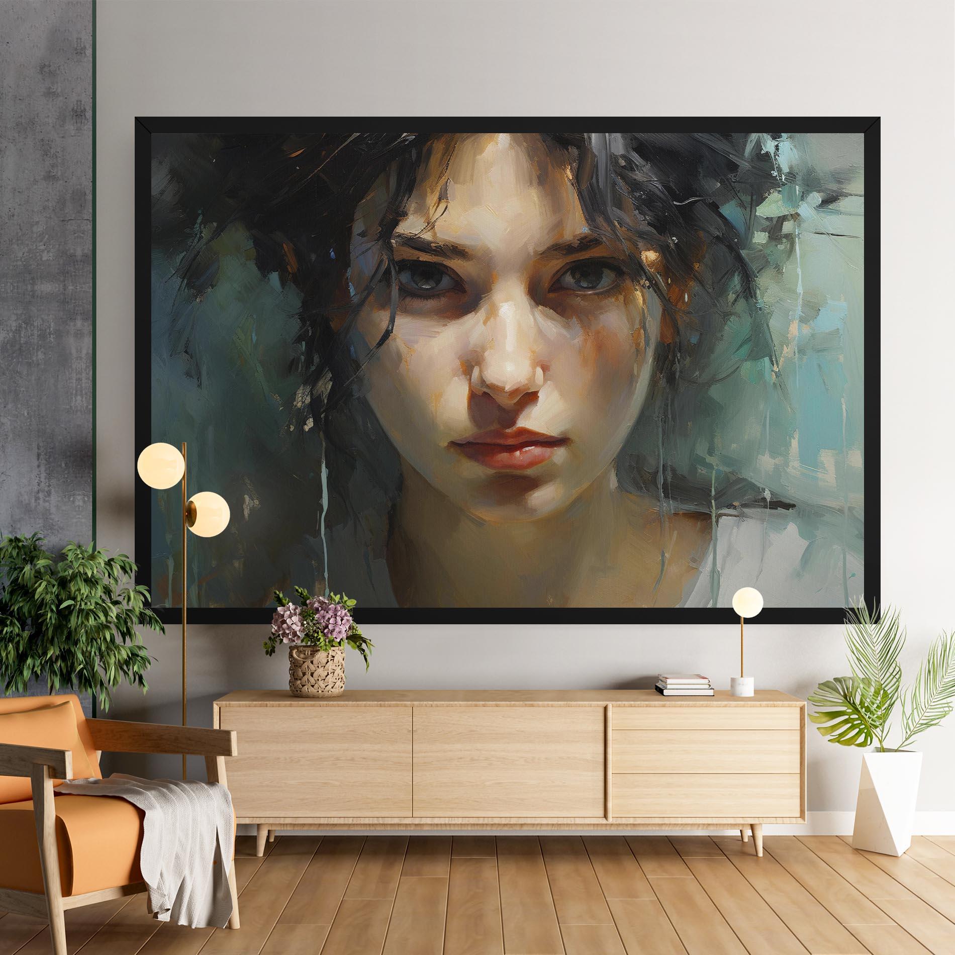 Leinwandbild Intense Portrait mockup 9
