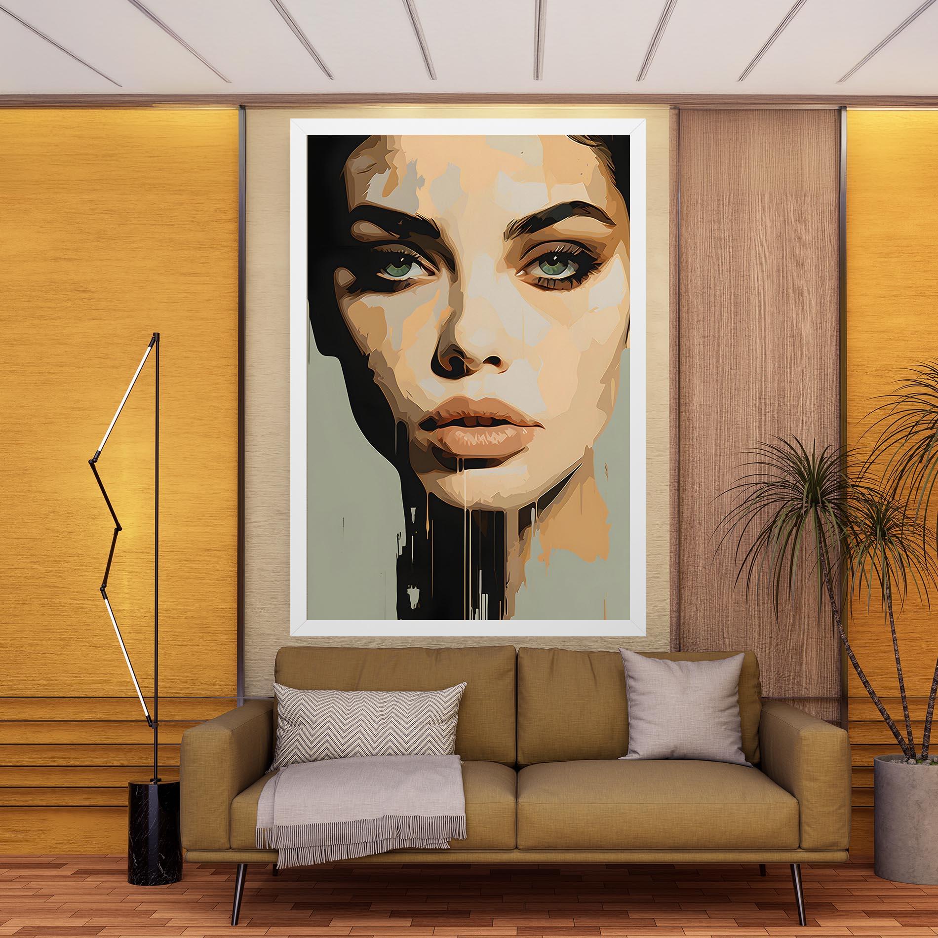 Leinwandbild Apologetic Face mockup 9