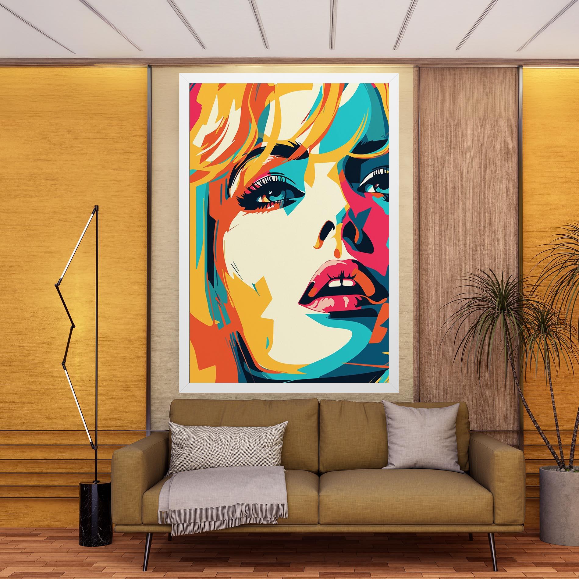 Leinwandbild Blonde Girl Portrait mockup 9