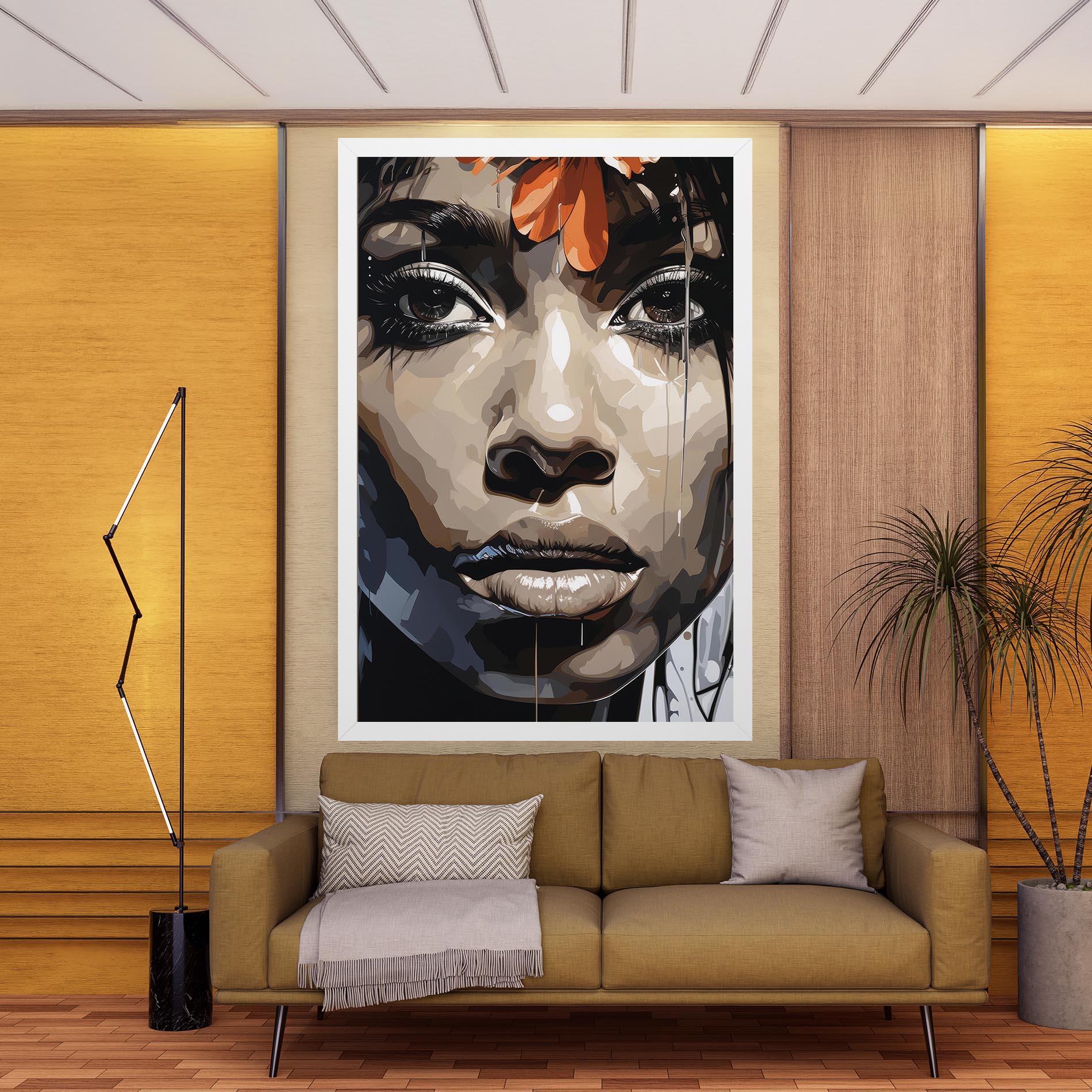 Leinwandbild Pretty Girl Portrait mockup 9