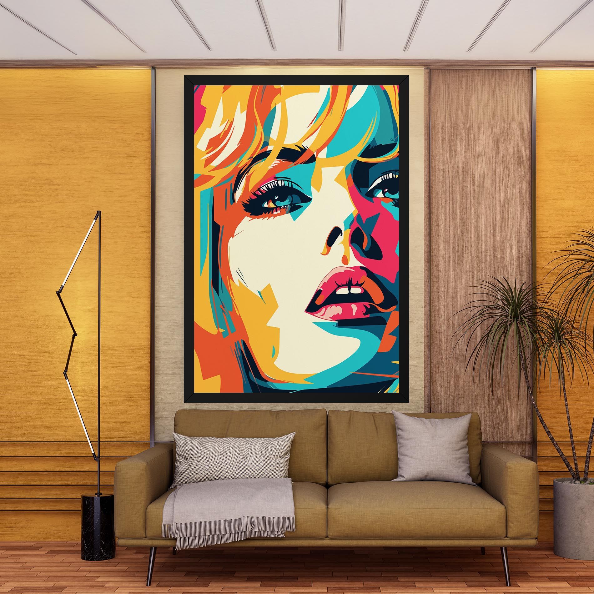 Blonde Girl Portrait mockup 9