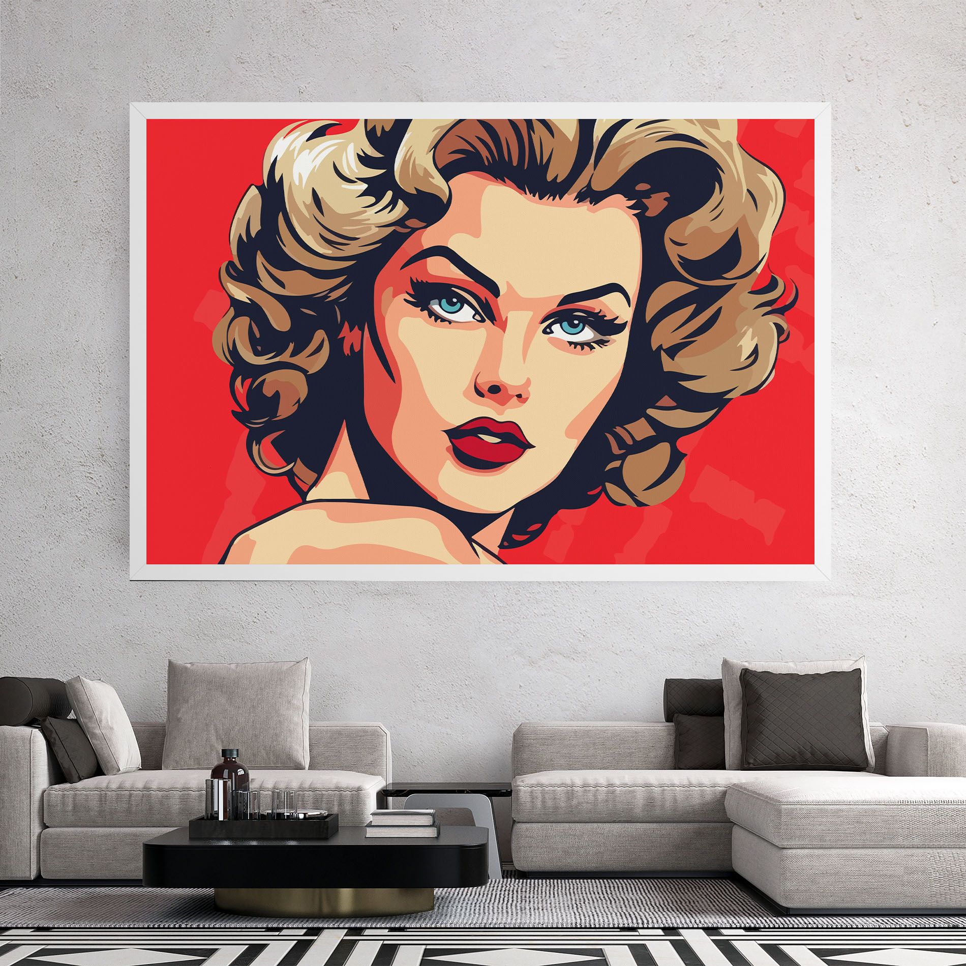 Blue Eyes Portrait mockup 2