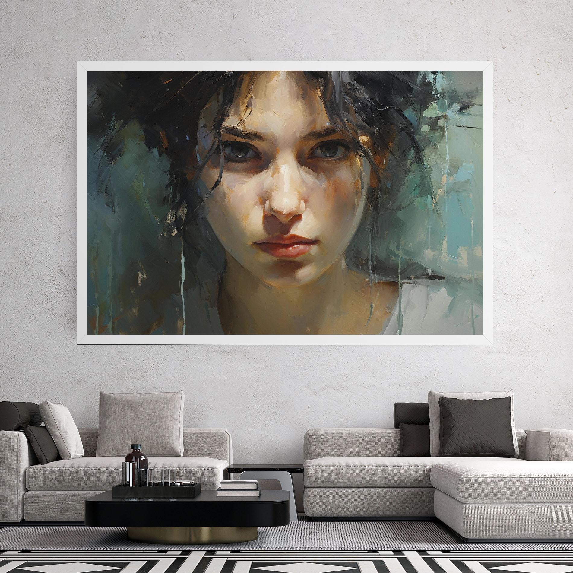 Leinwandbild Intense Portrait mockup 2