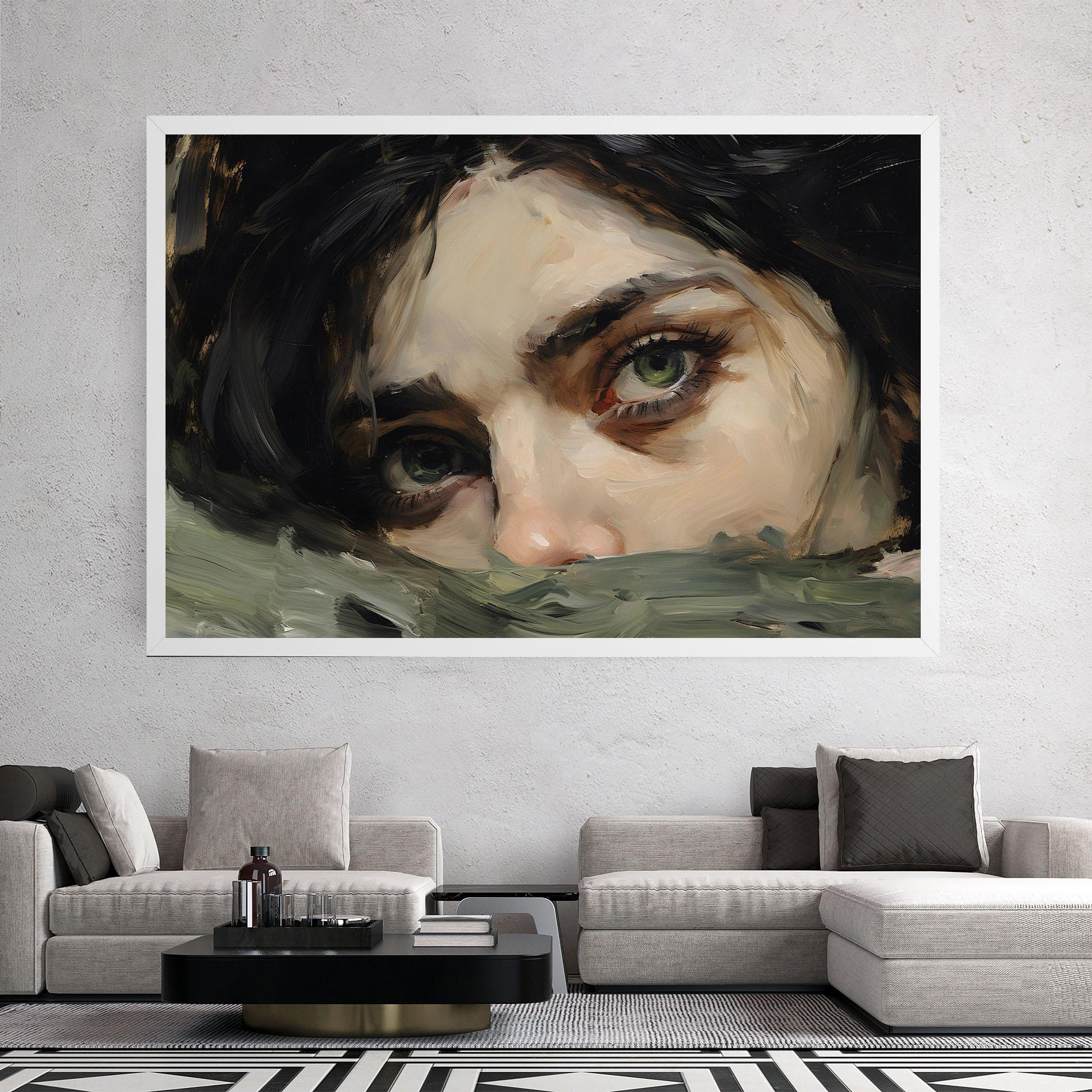 Leinwandbild Pupil Green Iris mockup 2