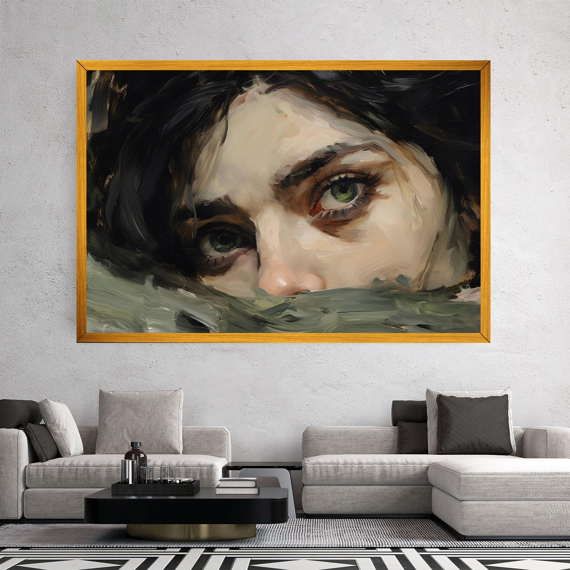 Leinwandbild Pupil Green Iris mockup 2