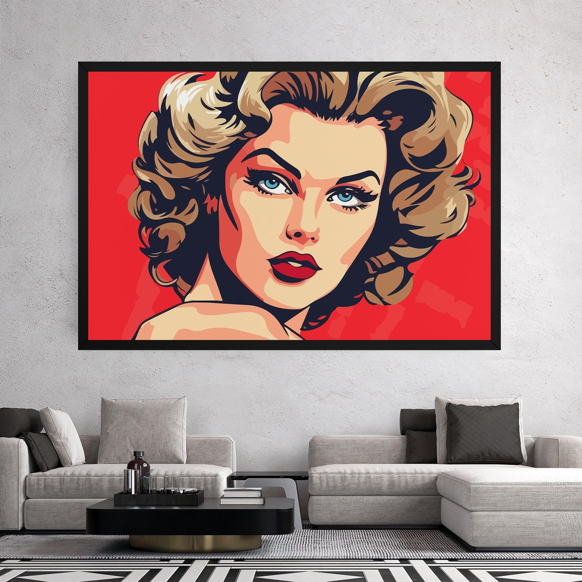 Blue Eyes Portrait mockup 2