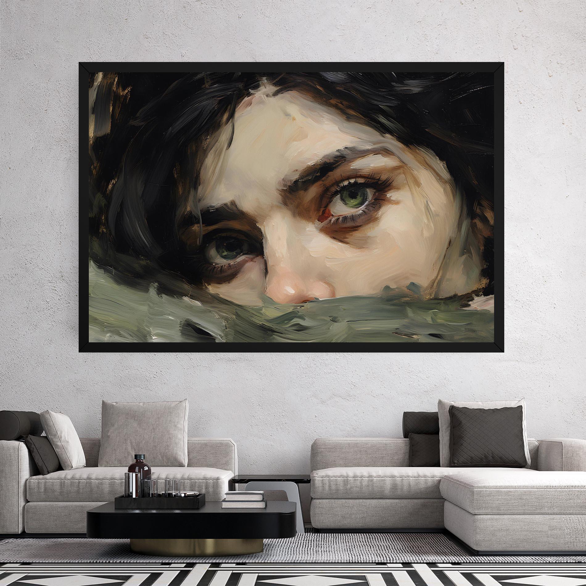 Leinwandbild Pupil Green Iris mockup 2