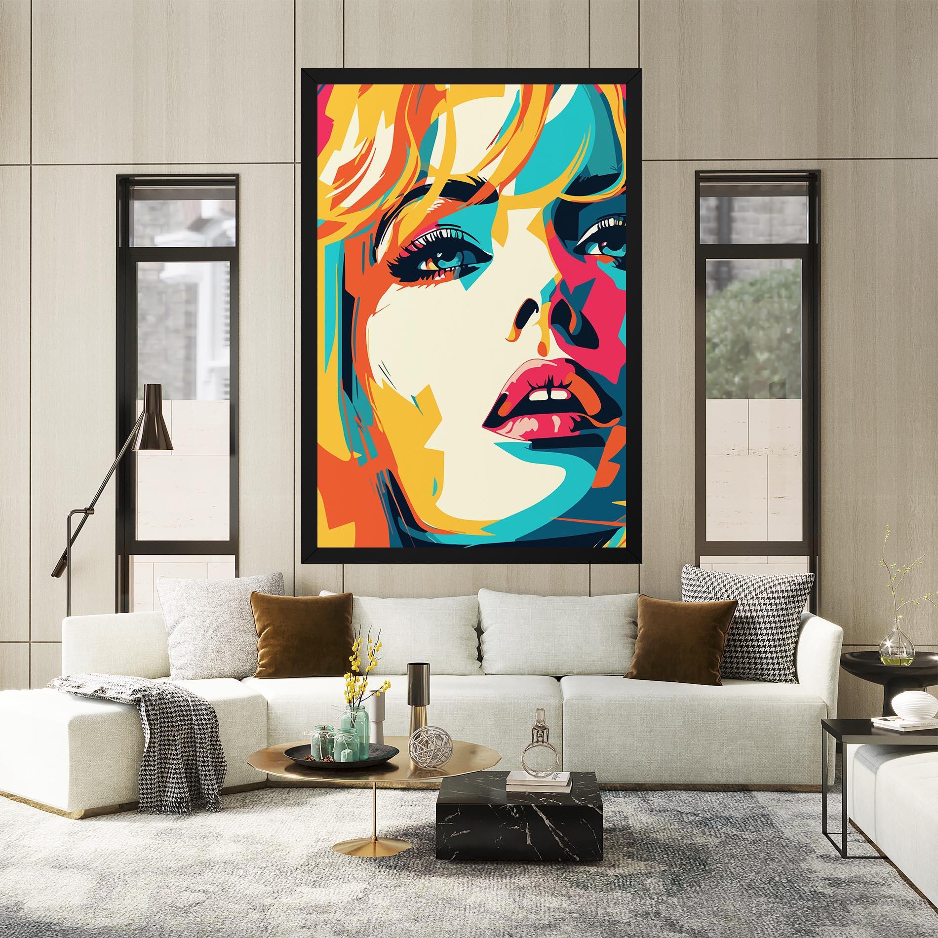 Leinwandbild Blonde Girl Portrait mockup 2