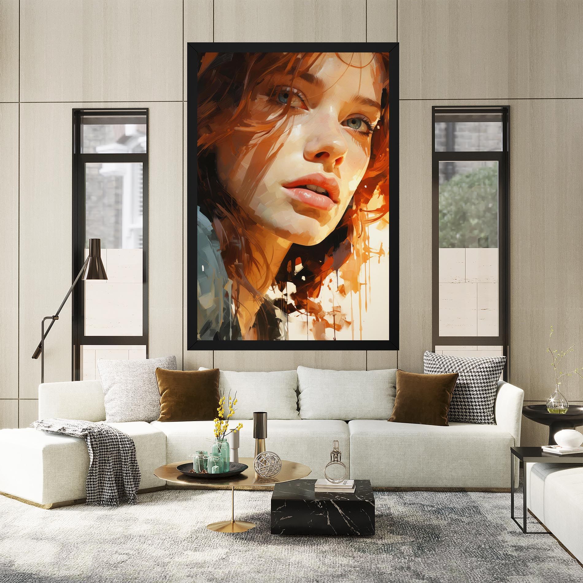 Pretty Woman Portrait mockup 2