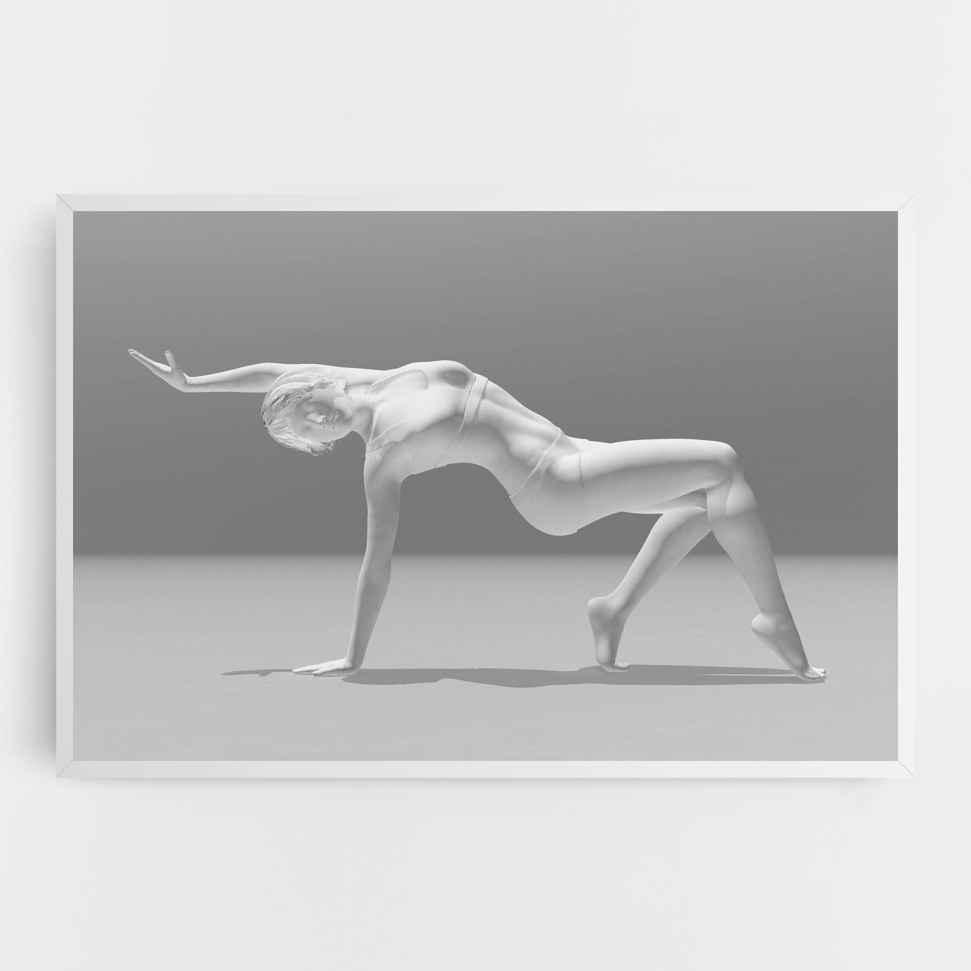 Leinwandbild 3d Gymnastic Pose mockup 0