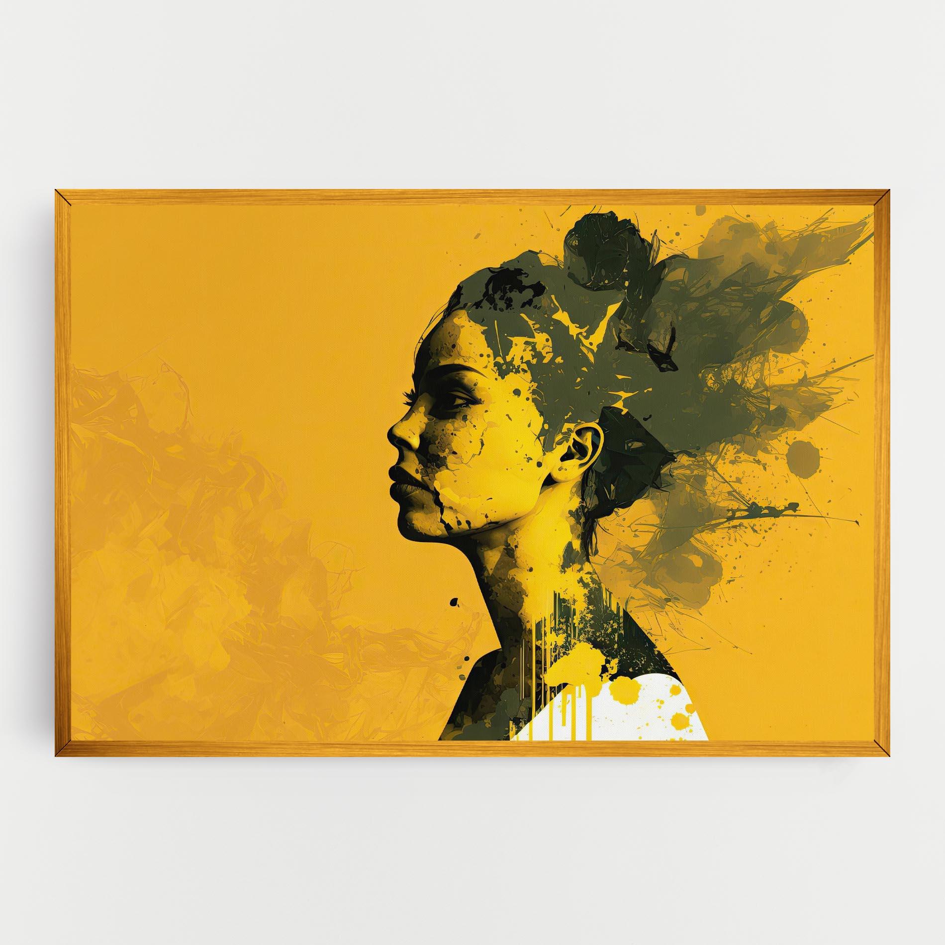 Leinwandbild Thinking Yellow mockup 0