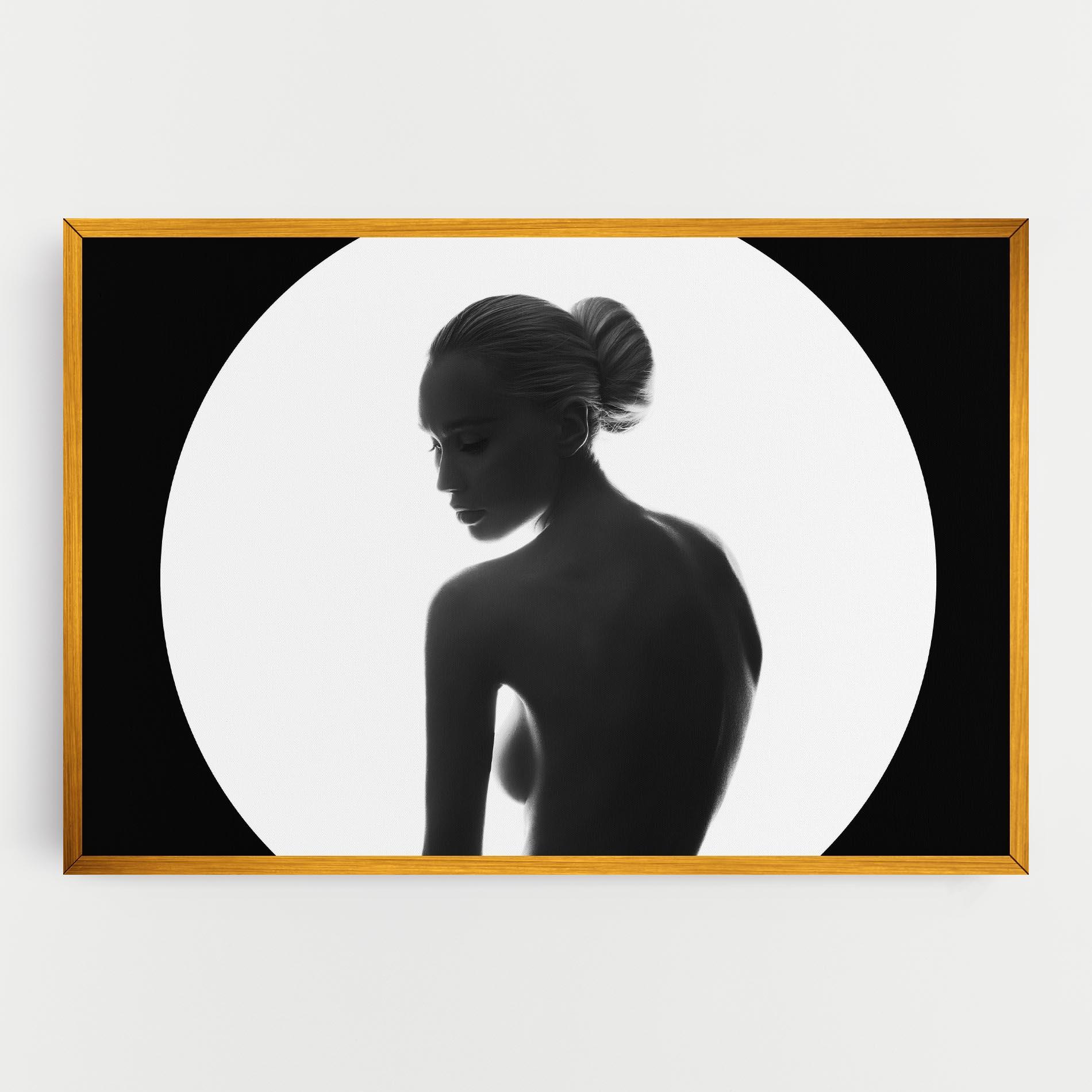 Leinwandbild Woman Body Circle mockup 0