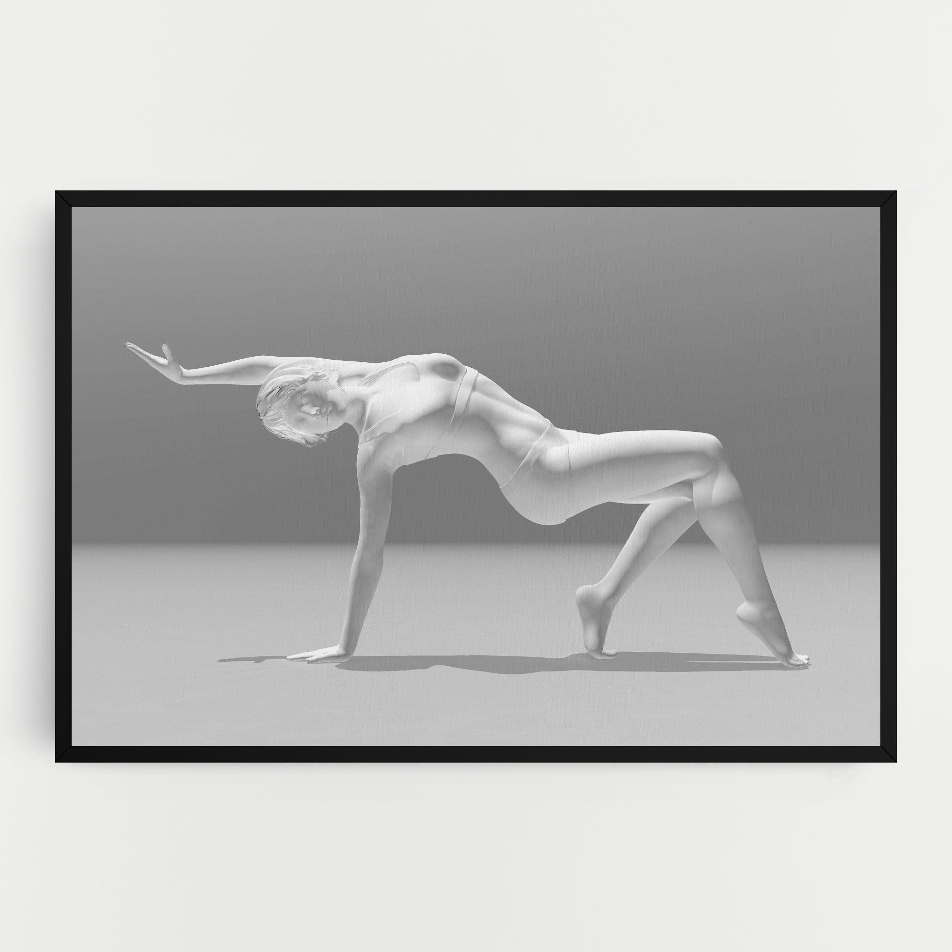 Leinwandbild 3d Gymnastic Pose mockup 0