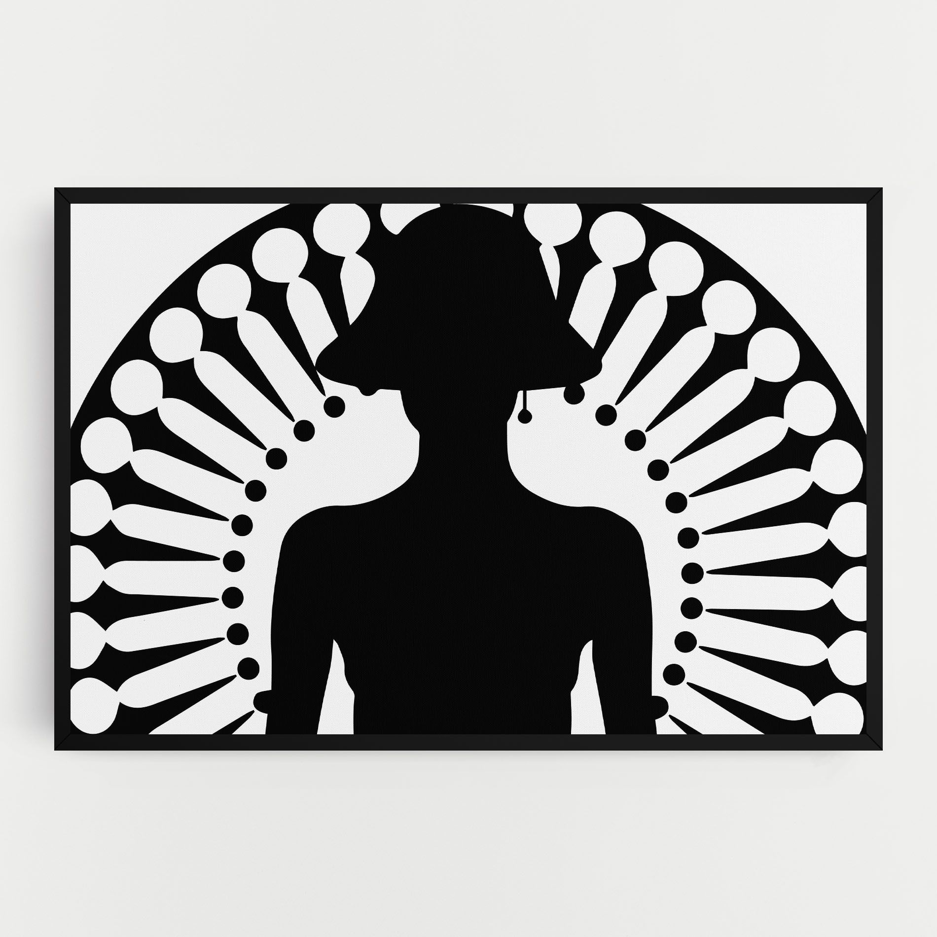 Black Shilouette Lady mockup 0